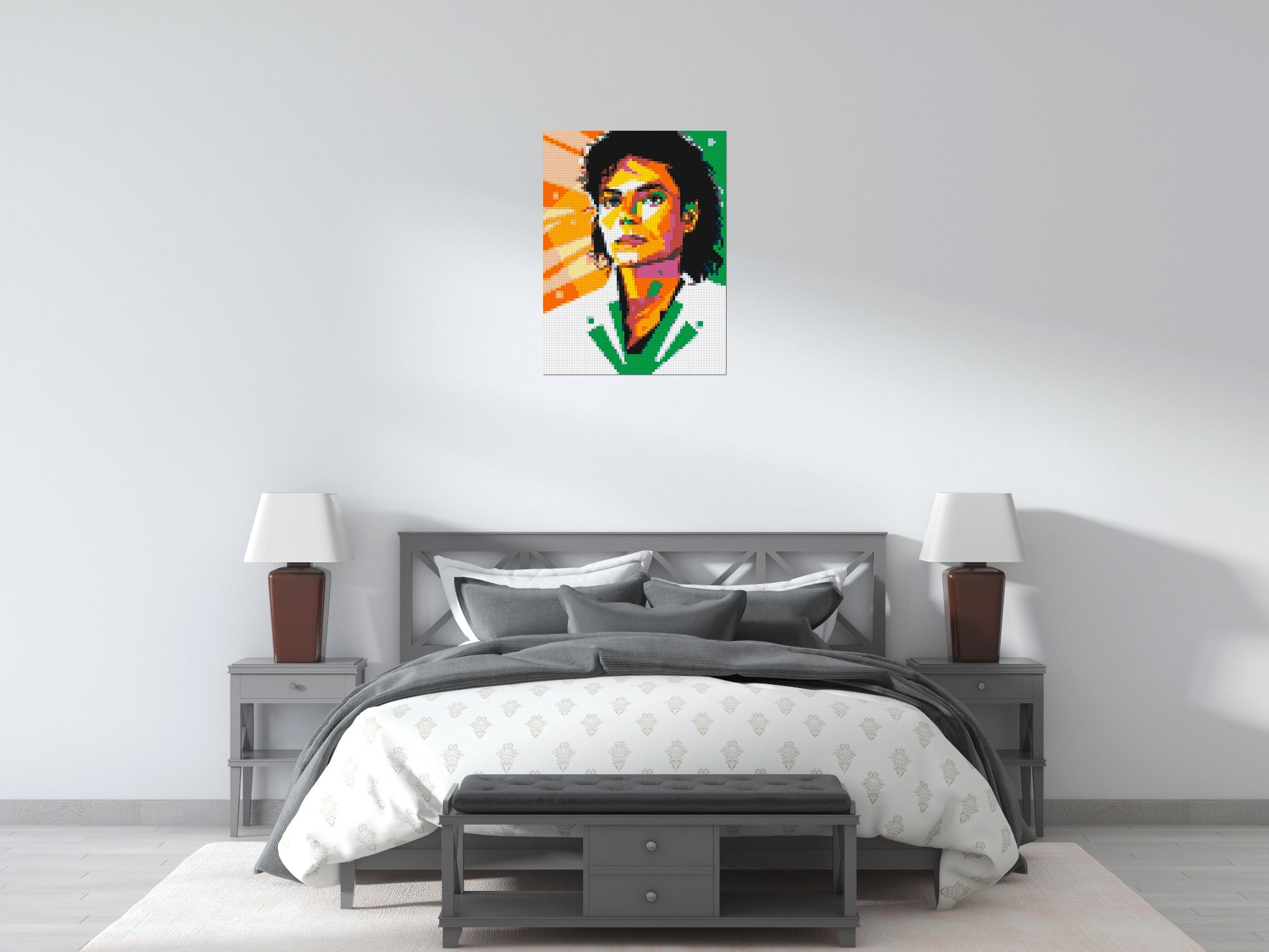 Michael Jackson - Brick Art Mosaic Kit 3x4 scene