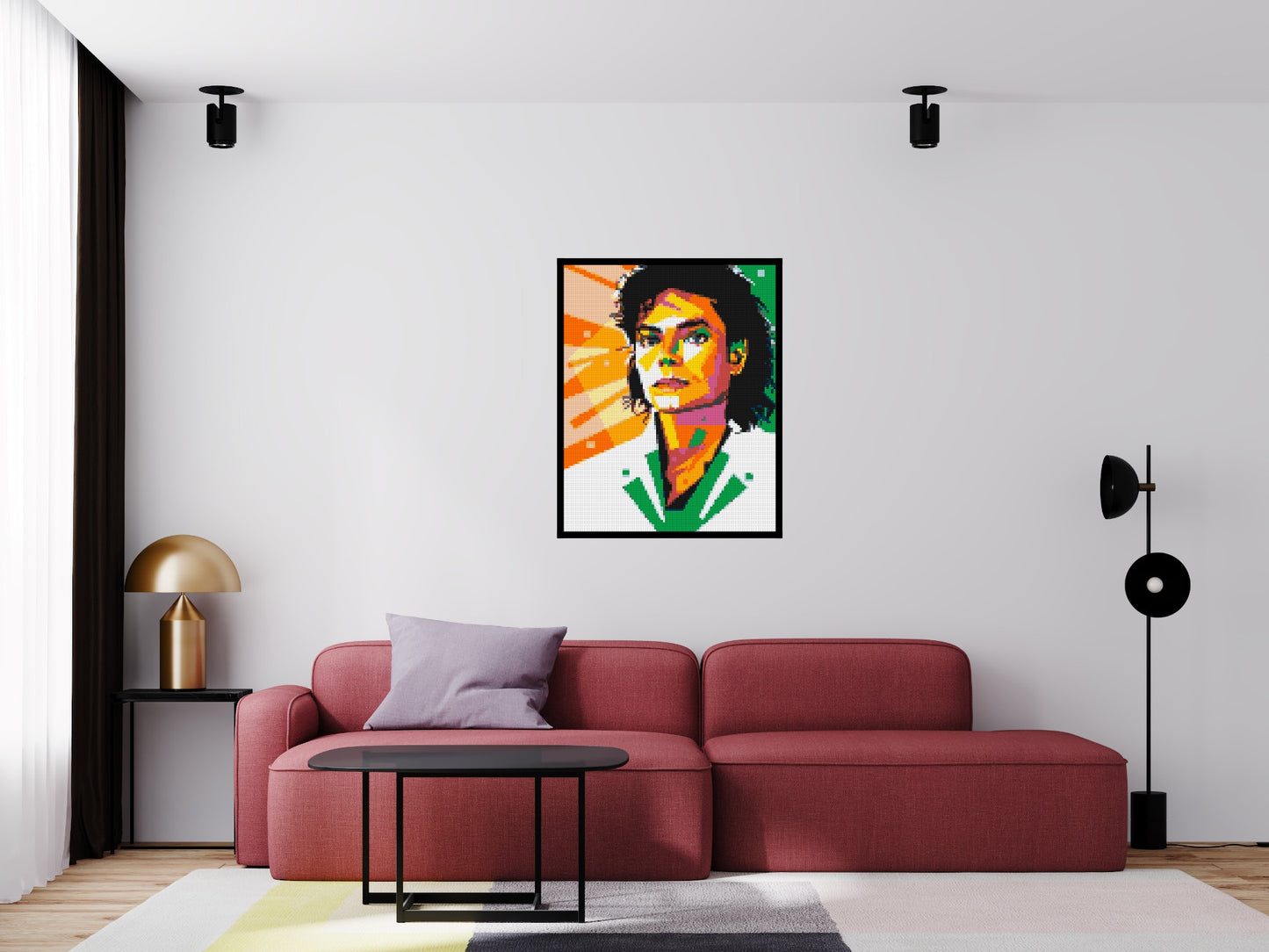 Michael Jackson - Brick Art Mosaic Kit 4x5 large