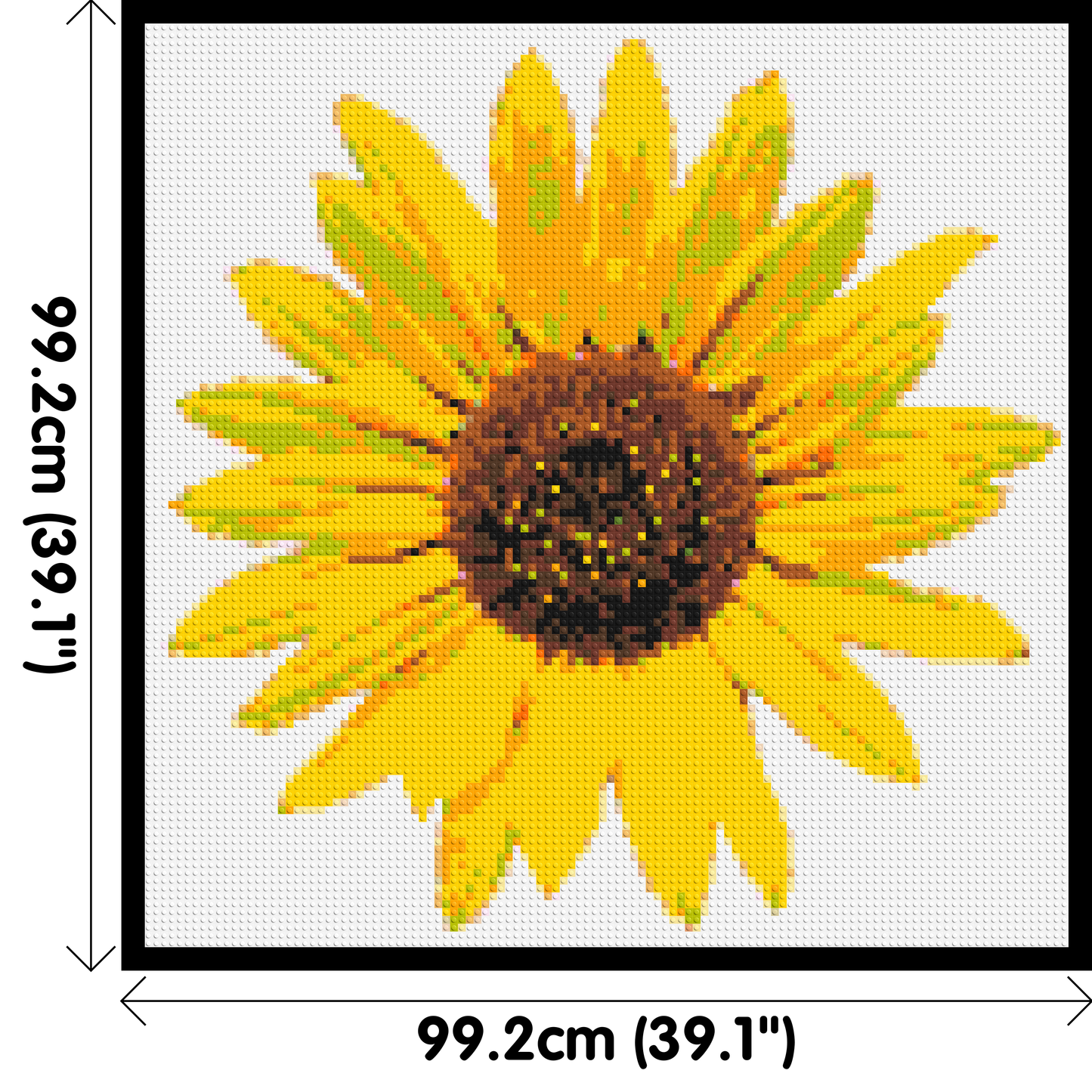 Sunflower - Brick Art Mosaic Kit 5x5 large
