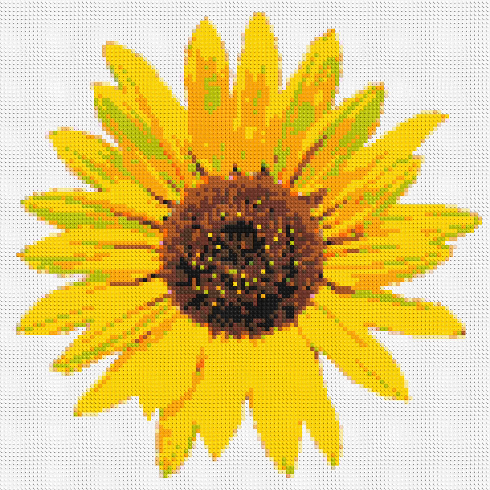 Sunflower - Brick Art Mosaic Kit 5x5 large