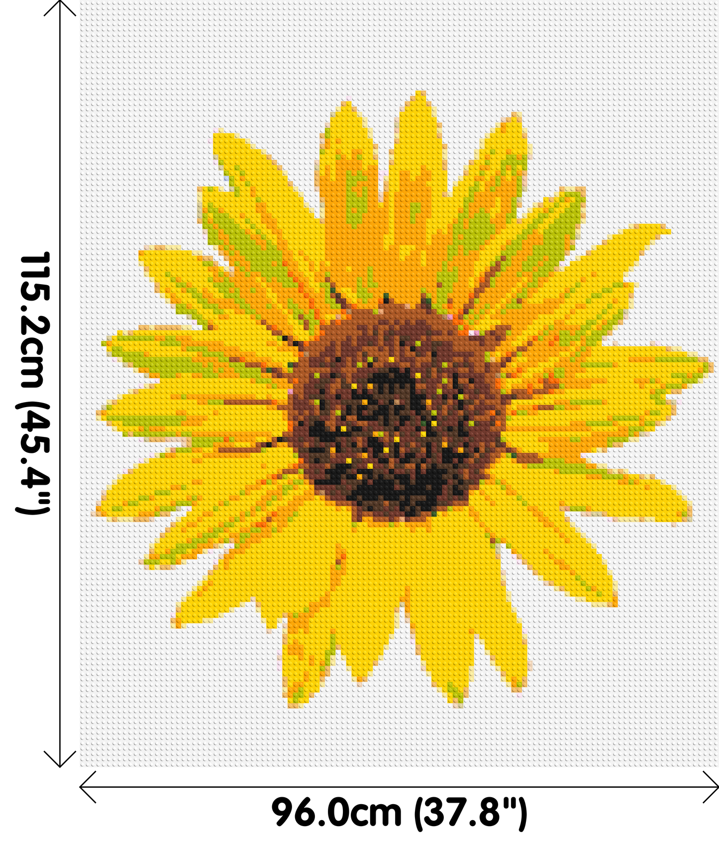 Sunflower - Brick Art Mosaic Kit 5x6 large