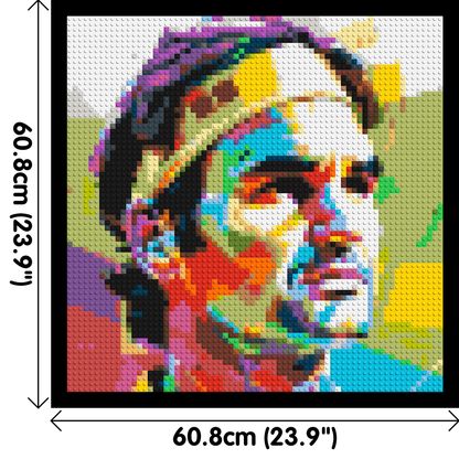 Roger Federer - Brick Art Mosaic Kit 3x3 large