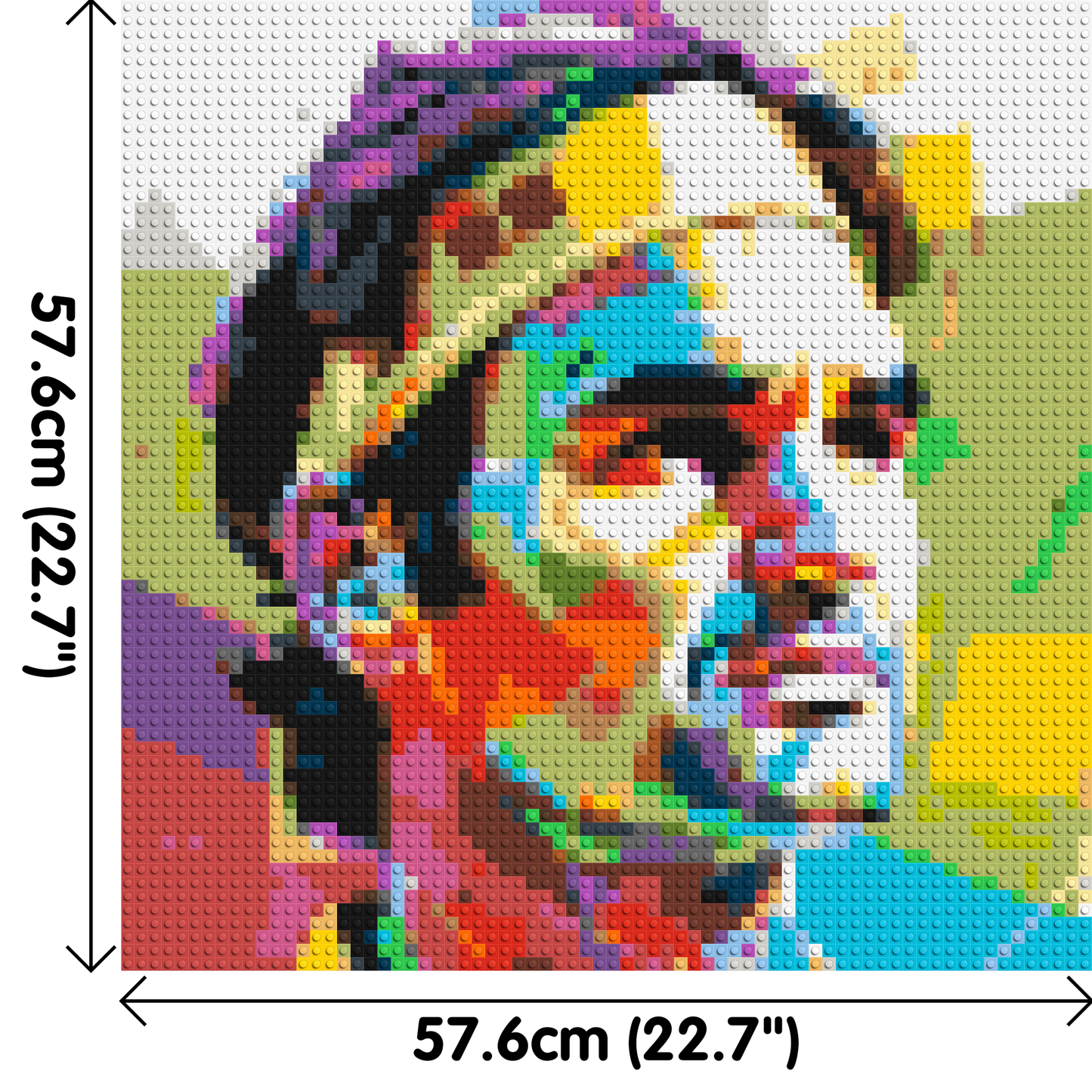 Roger Federer - Brick Art Mosaic Kit 3x3 large