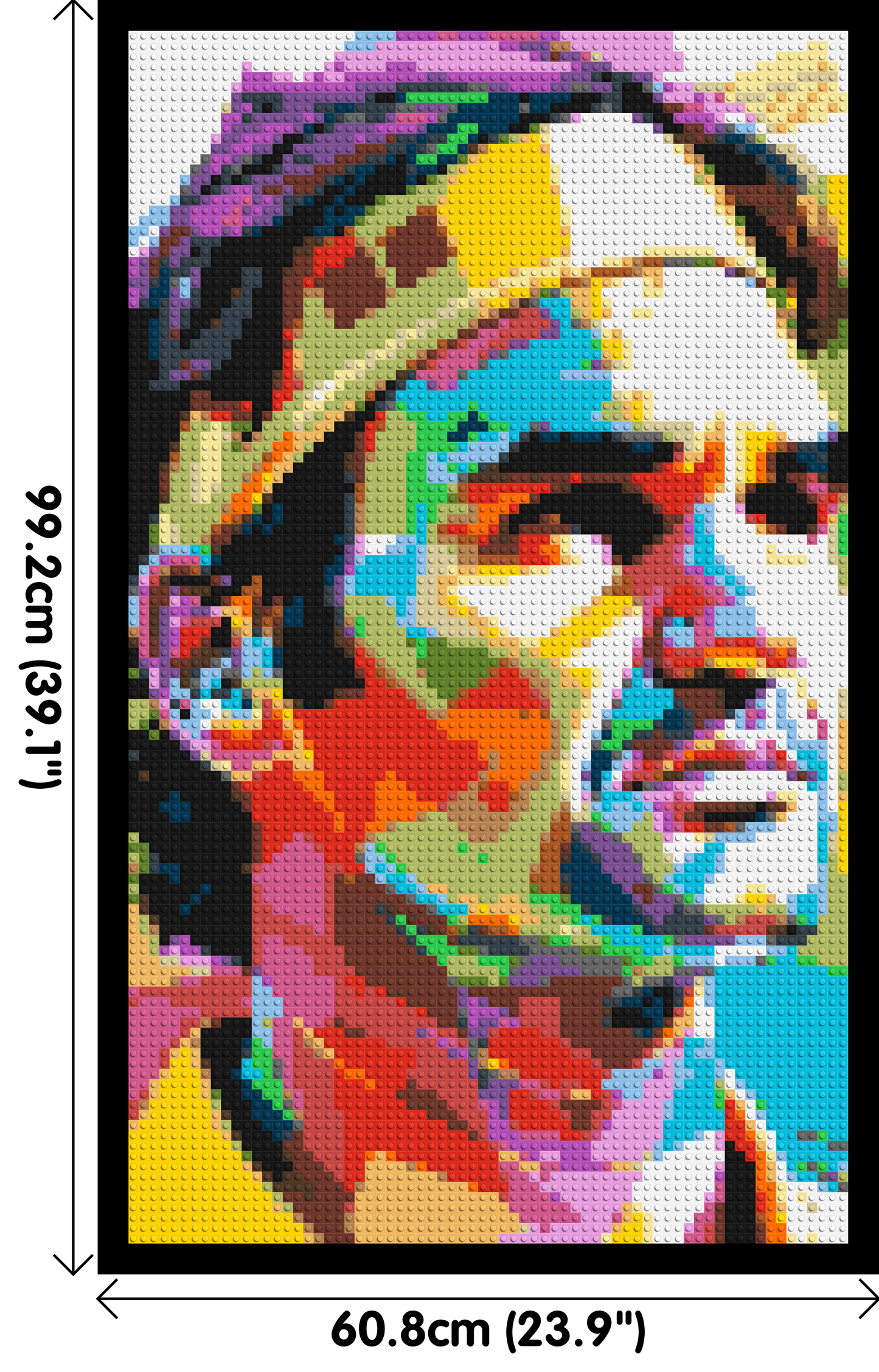 Roger Federer - Brick Art Mosaic Kit 3x5 large