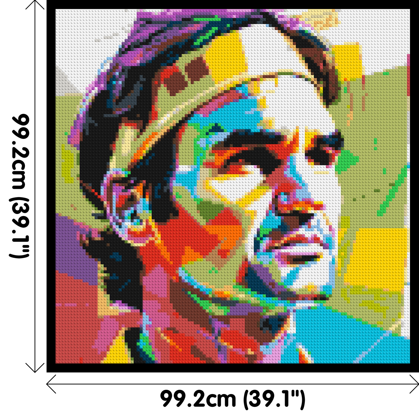 Roger Federer - Brick Art Mosaic Kit 5x5 large