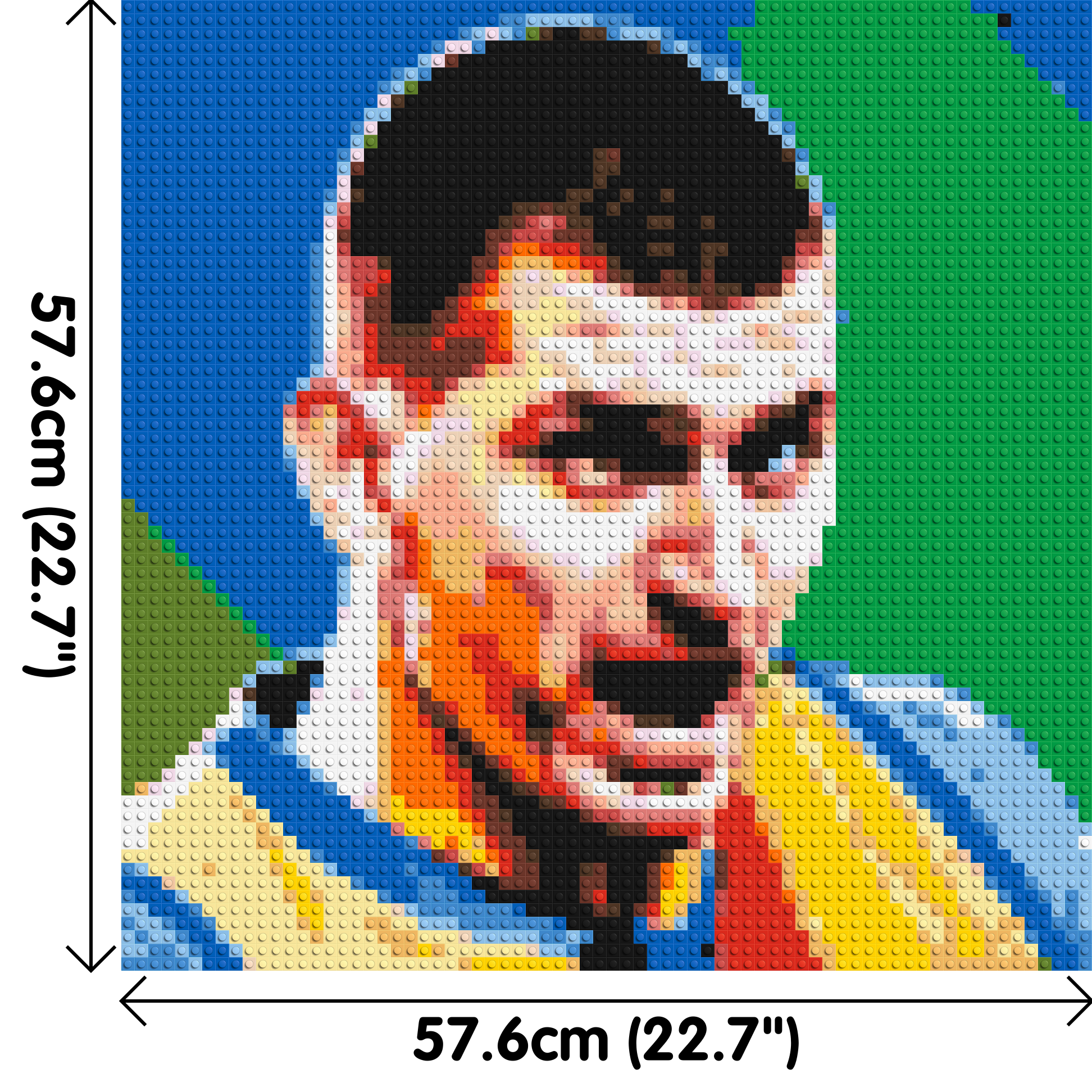 Nikola Jokić - Brick Art Mosaic Kit 3x3 dimensions