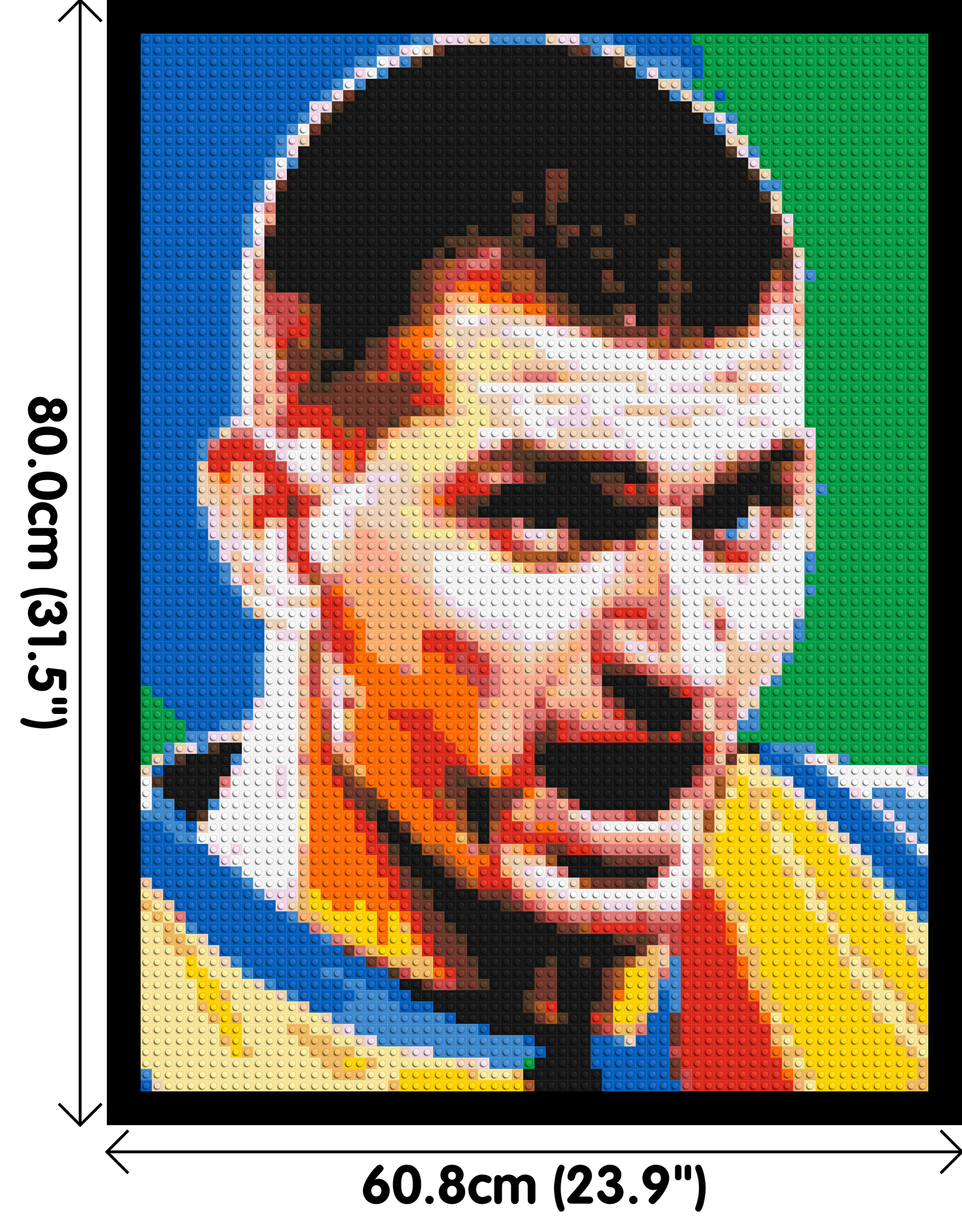 Nikola Jokić - Brick Art Mosaic Kit 3x4 dimensions with frame