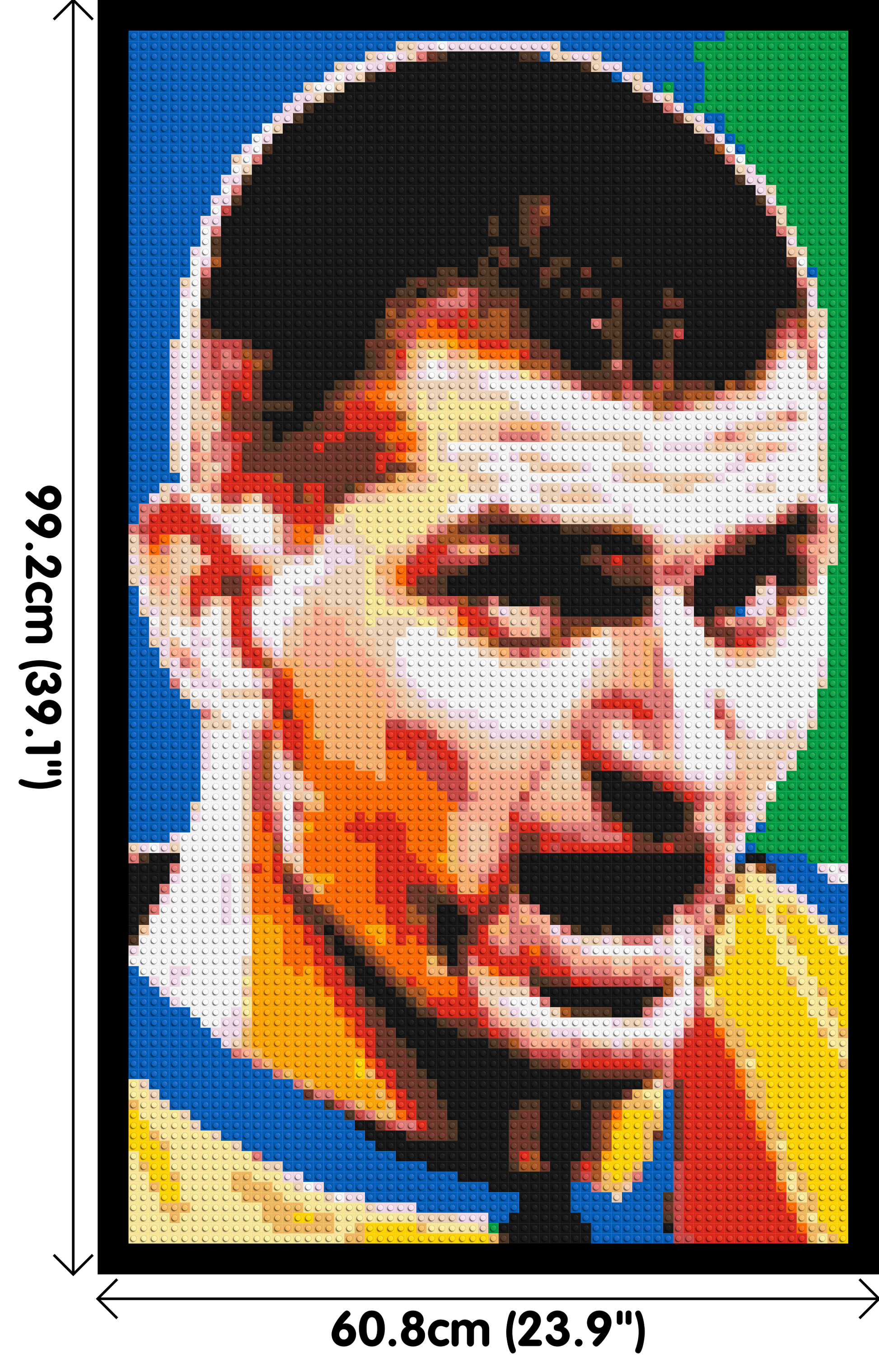 Nikola Jokić - Brick Art Mosaic Kit 3x5 dimensions with frame