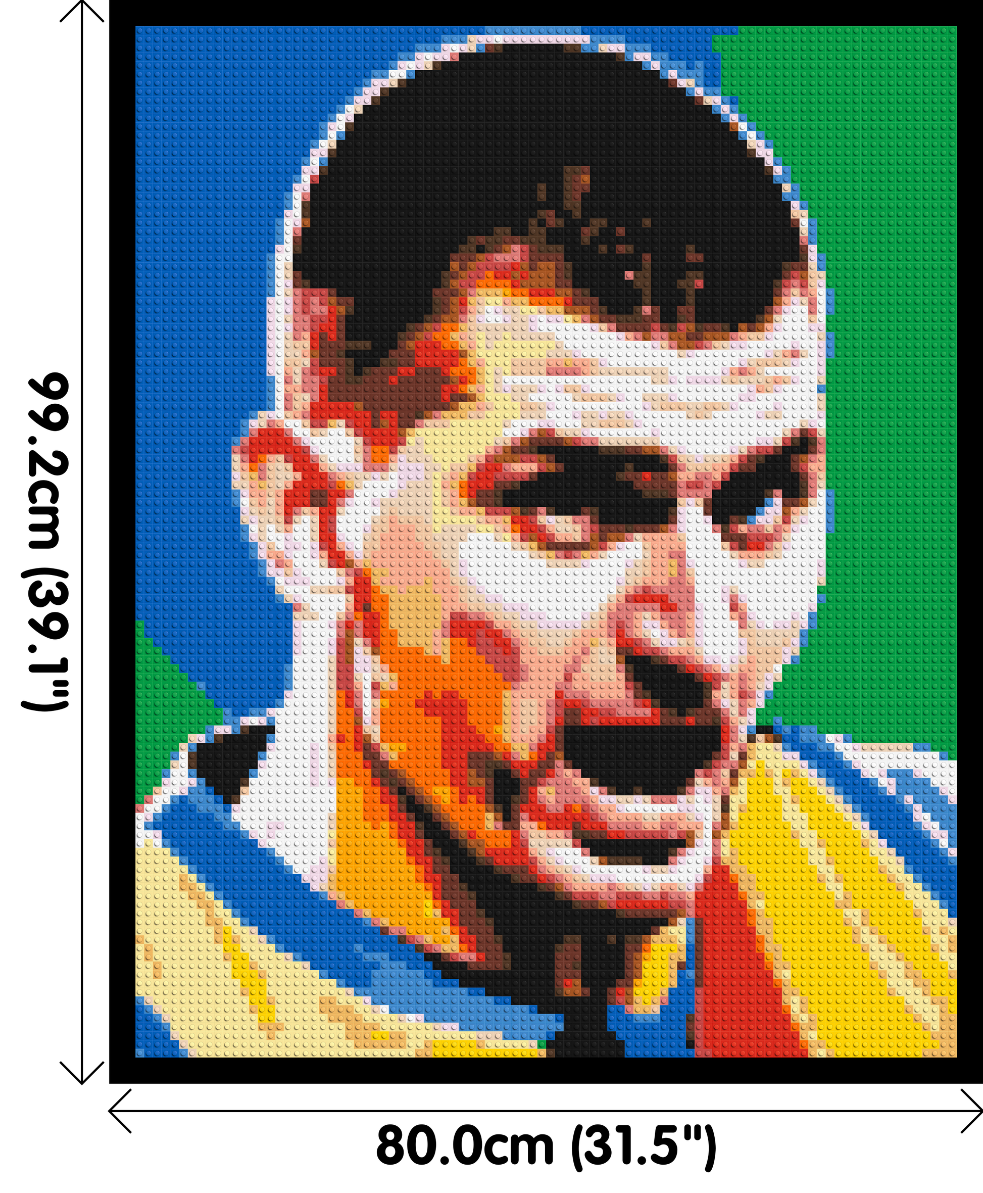 Nikola Jokić - Brick Art Mosaic Kit 4x5 dimensions with frame