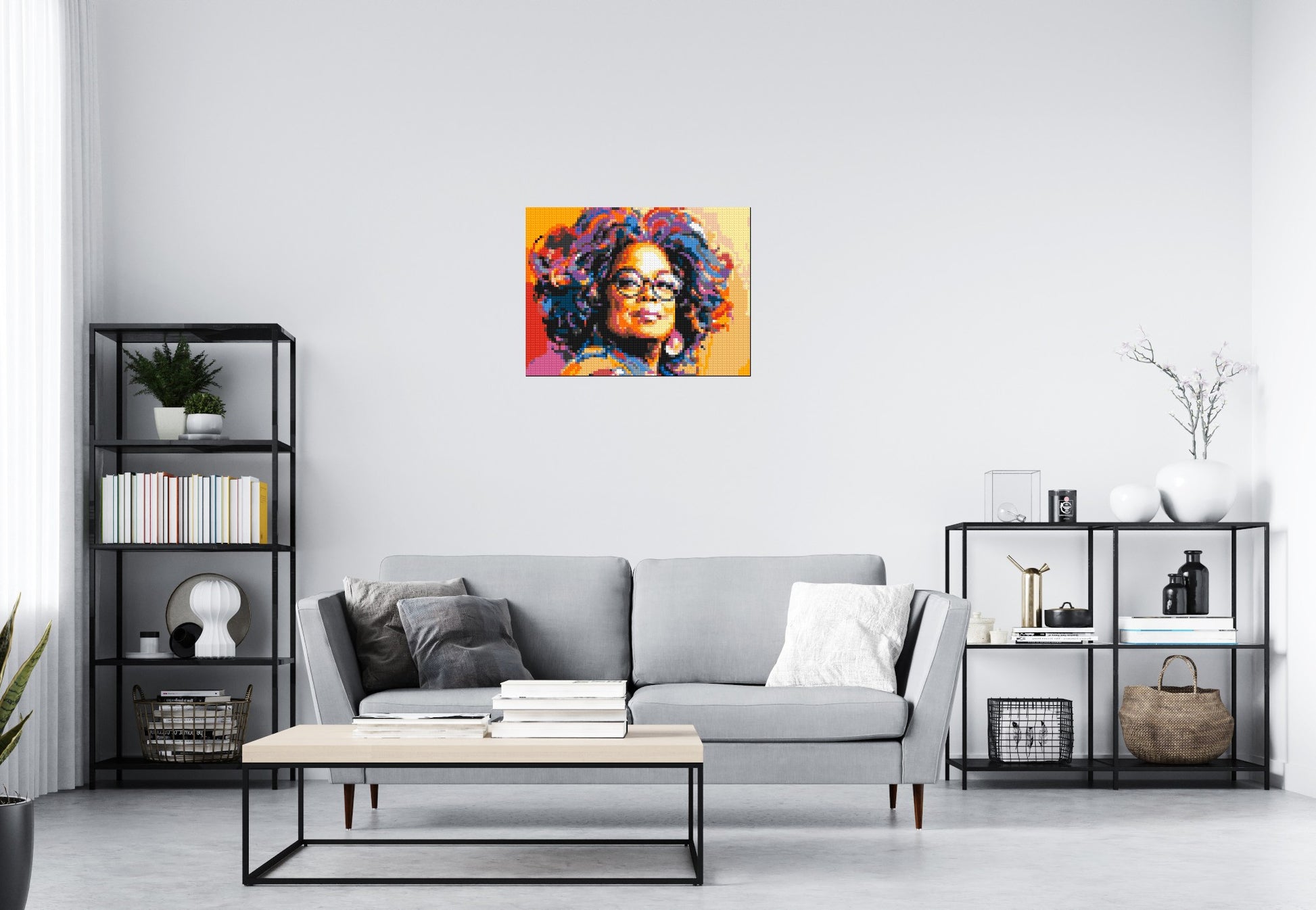 Oprah Winfrey - Brick Art Mosaic Kit 4x3 scene