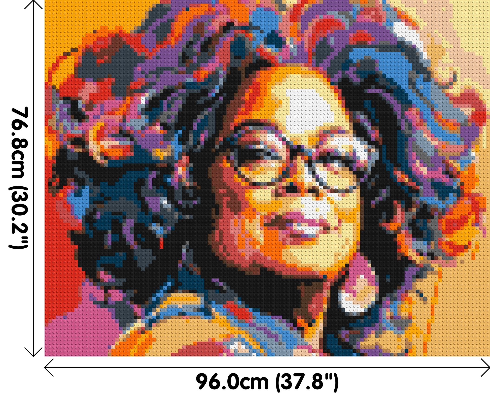 Oprah Winfrey - Brick Art Mosaic Kit 5x4 dimensions