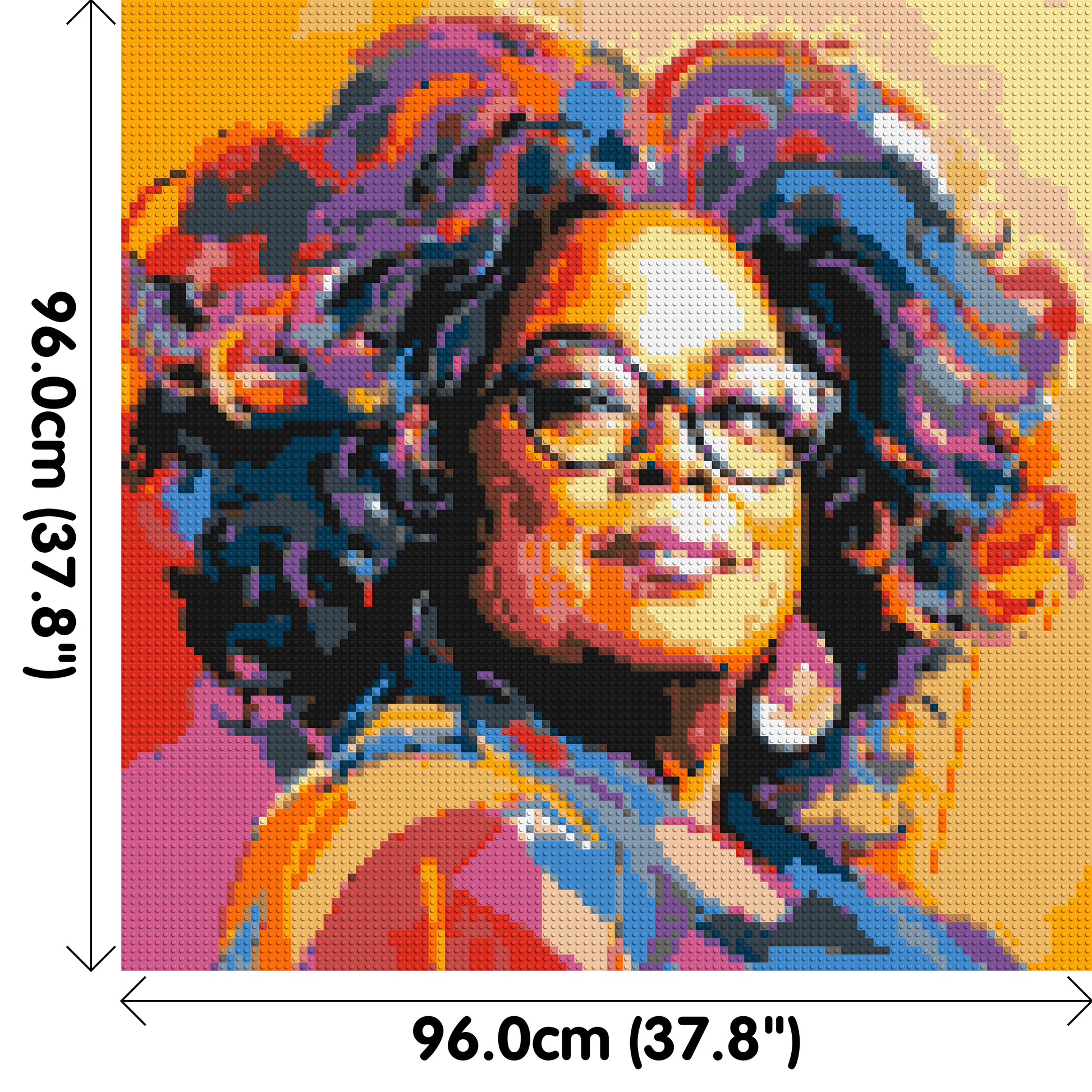 Oprah Winfrey - Brick Art Mosaic Kit 5x5 dimensions