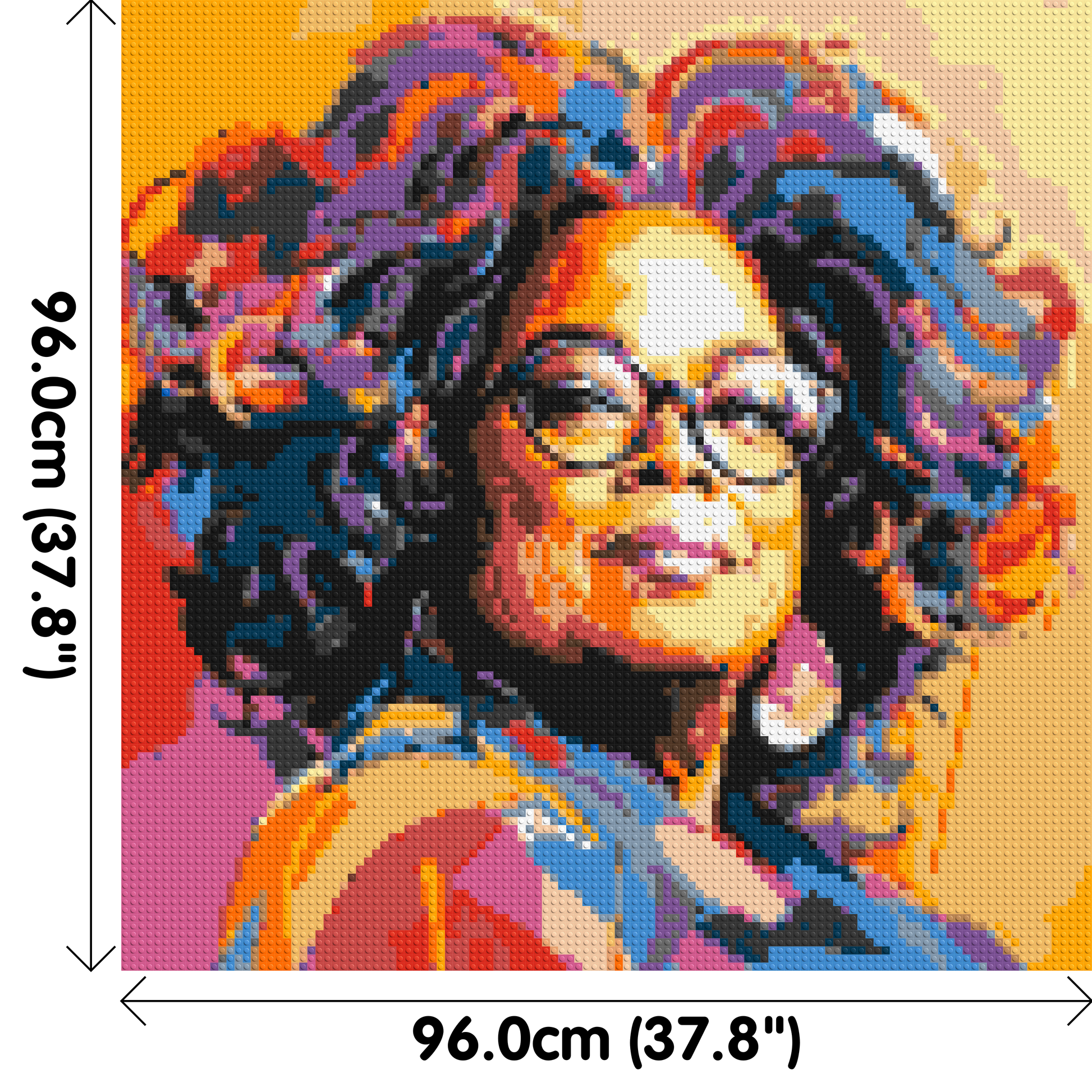 Oprah Winfrey - Brick Art Mosaic Kit 5x5 dimensions