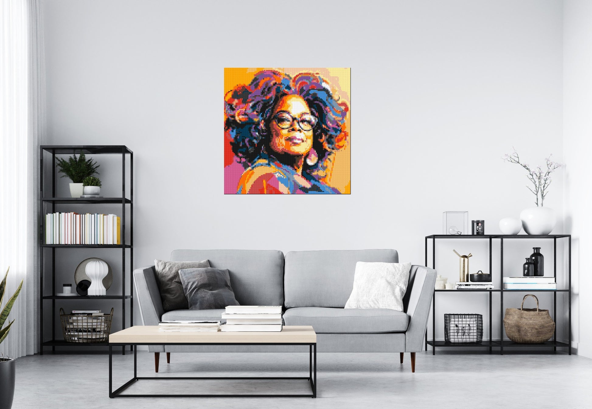 Oprah Winfrey - Brick Art Mosaic Kit 5x5 scene