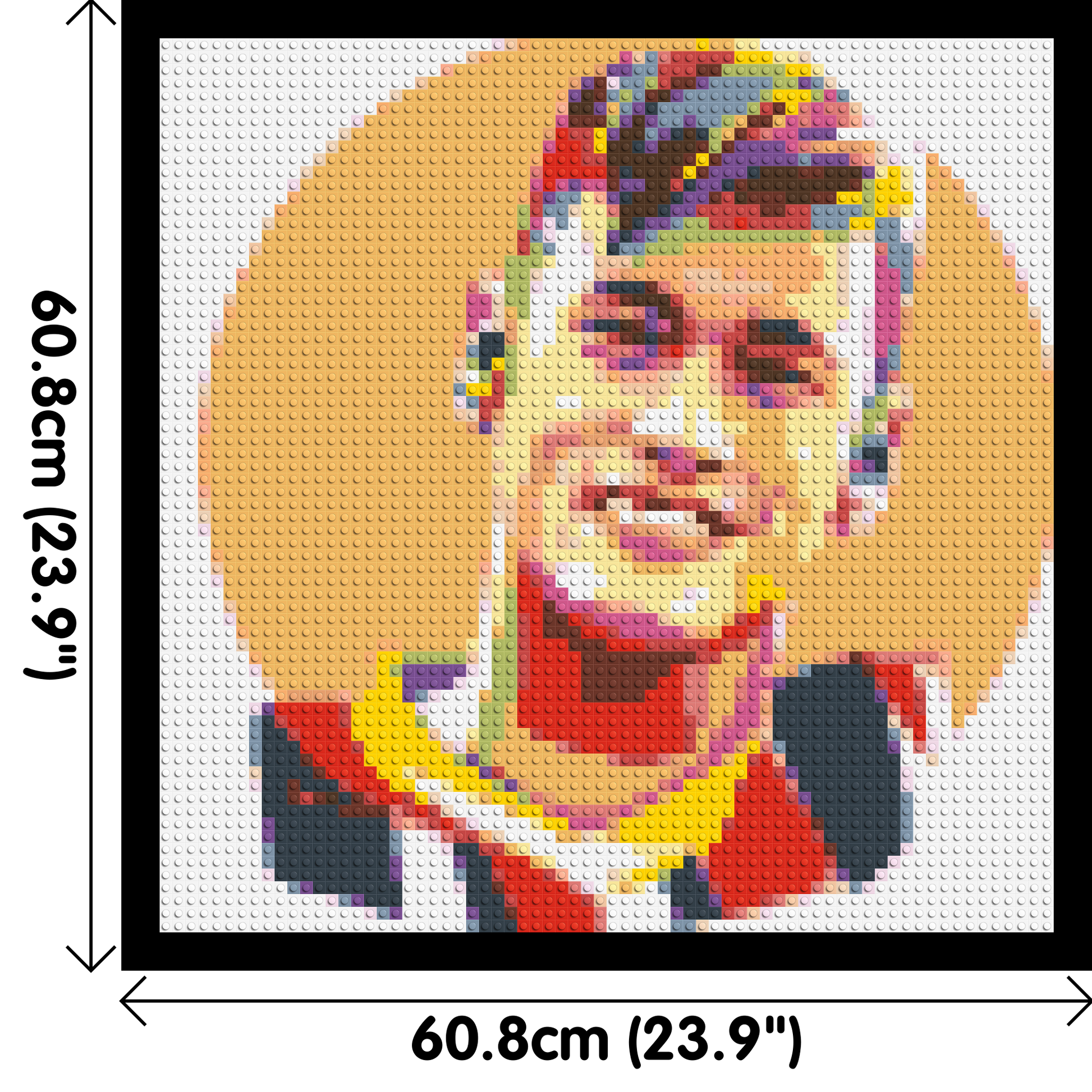 Neymar #3 - Brick Art Mosaic Kit 3x3 dimensions with frame