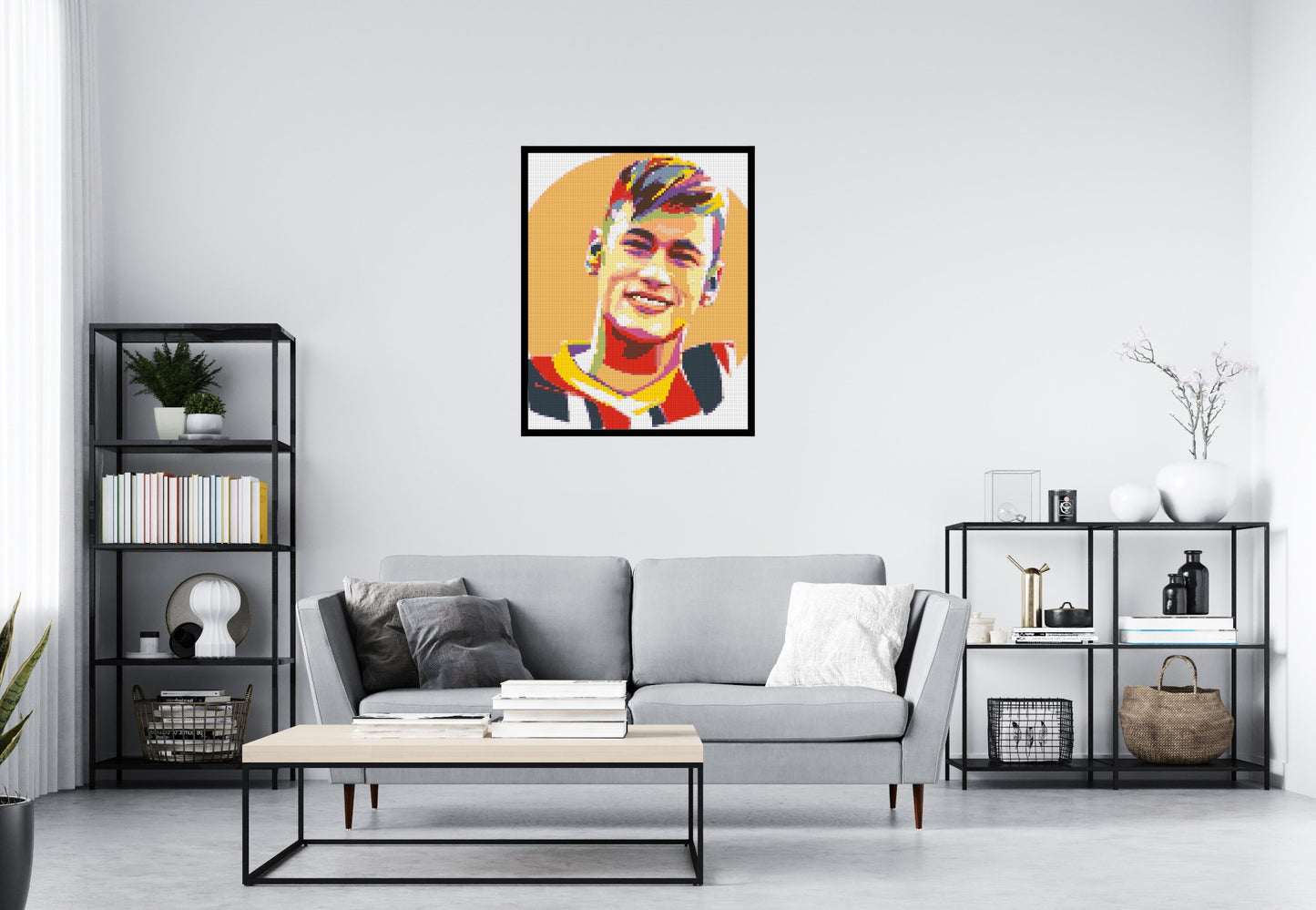 Neymar #3 - Brick Art Mosaic Kit 4x5 large