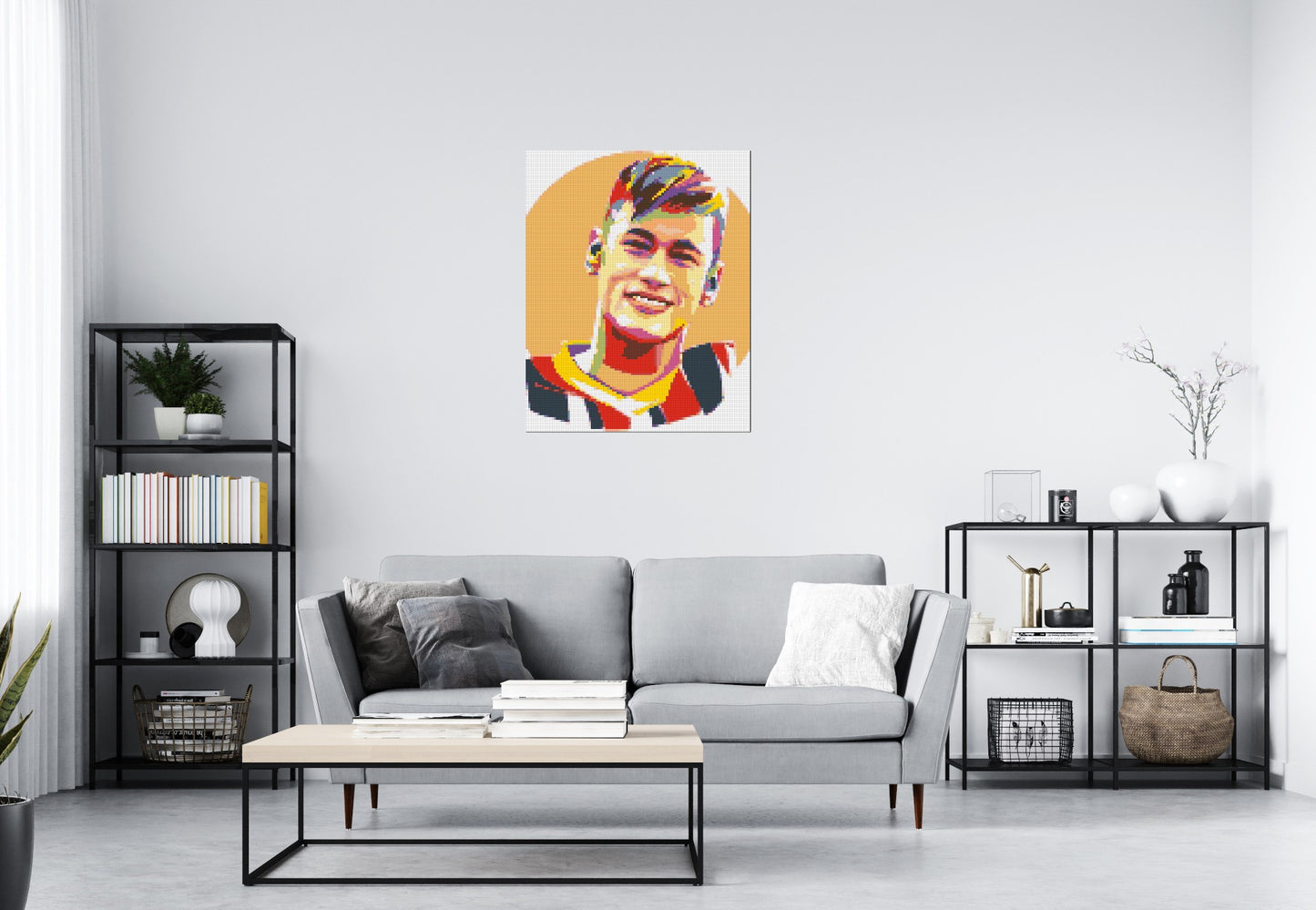 Neymar #3 - Brick Art Mosaic Kit 4x5 large