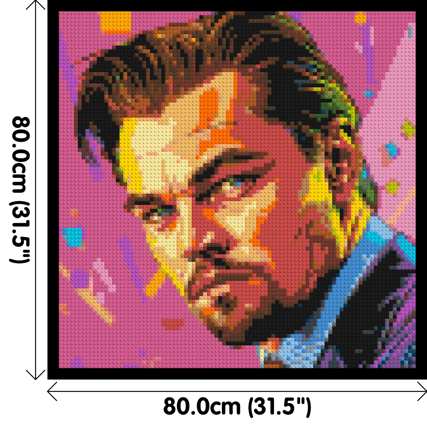 Leonardo Di Caprio - Brick Art Mosaic Kit 4x4 large