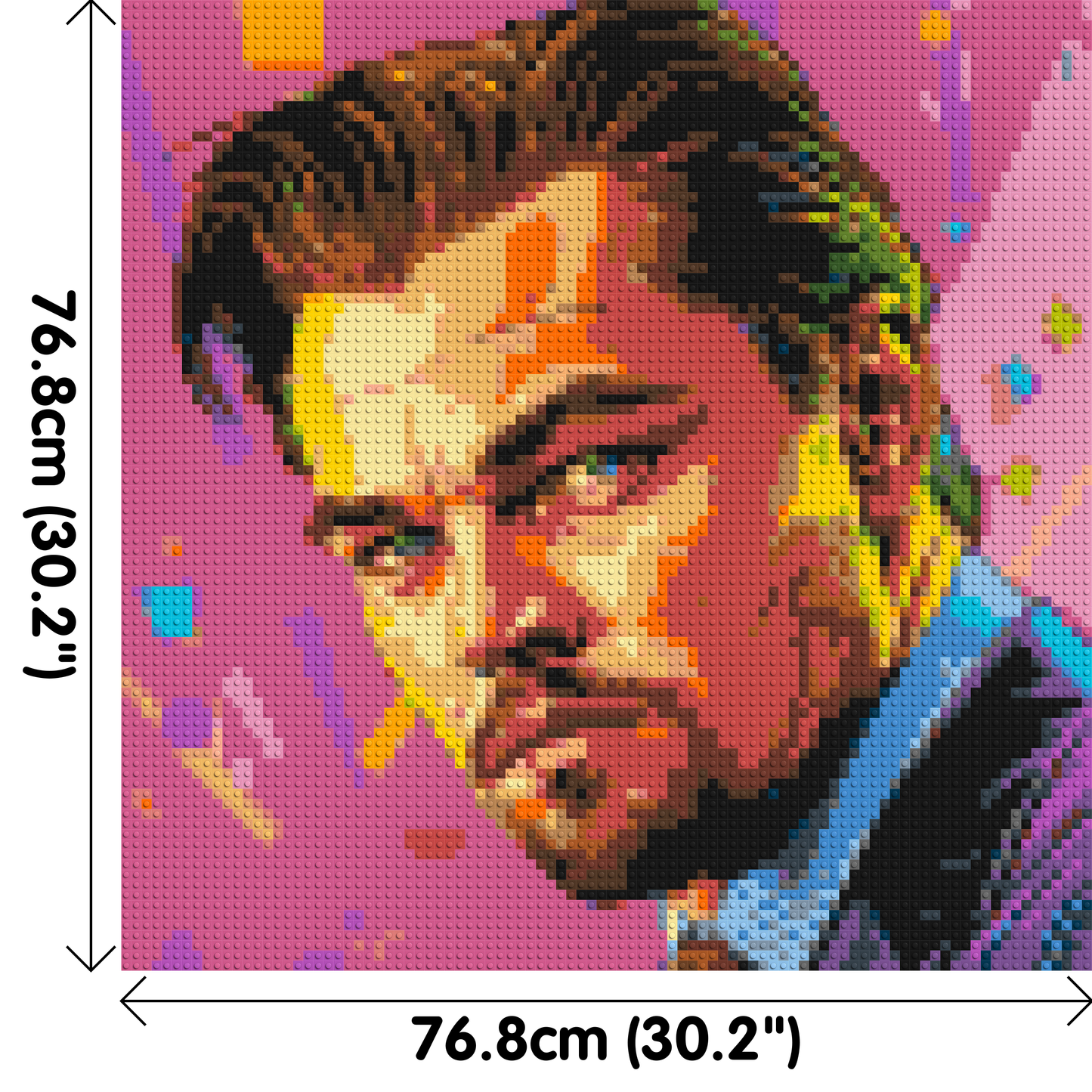 Leonardo Di Caprio - Brick Art Mosaic Kit 4x4 large