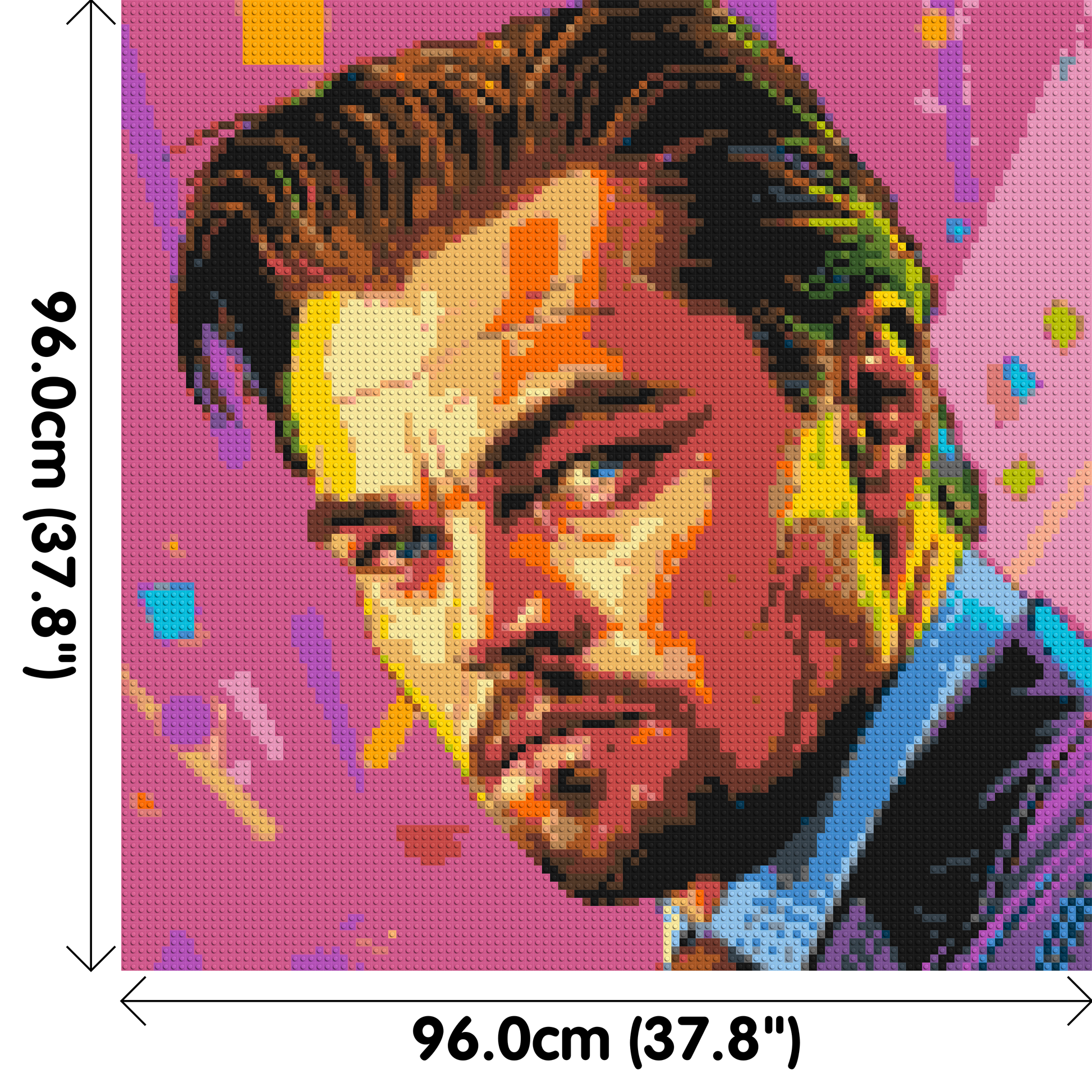 Leonardo Di Caprio - Brick Art Mosaic Kit 5x5 dimensions