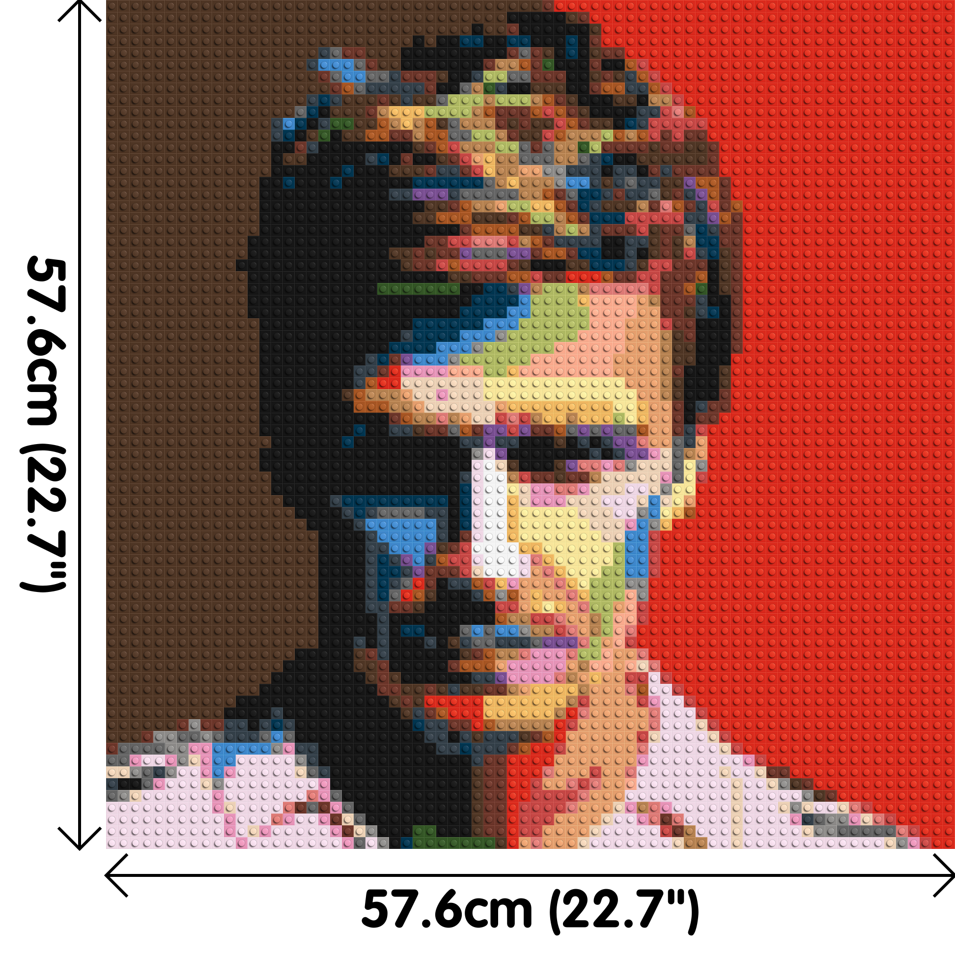 David Beckham - Brick Art Mosaic Kit 3x3 dimensions