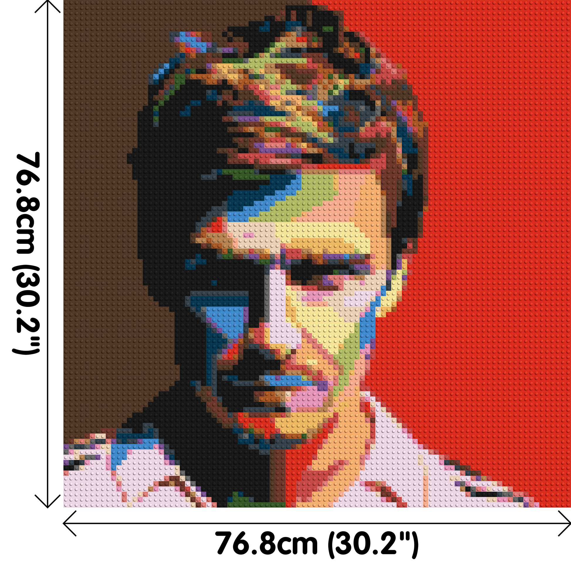 David Beckham - Brick Art Mosaic Kit 4x4 dimensions