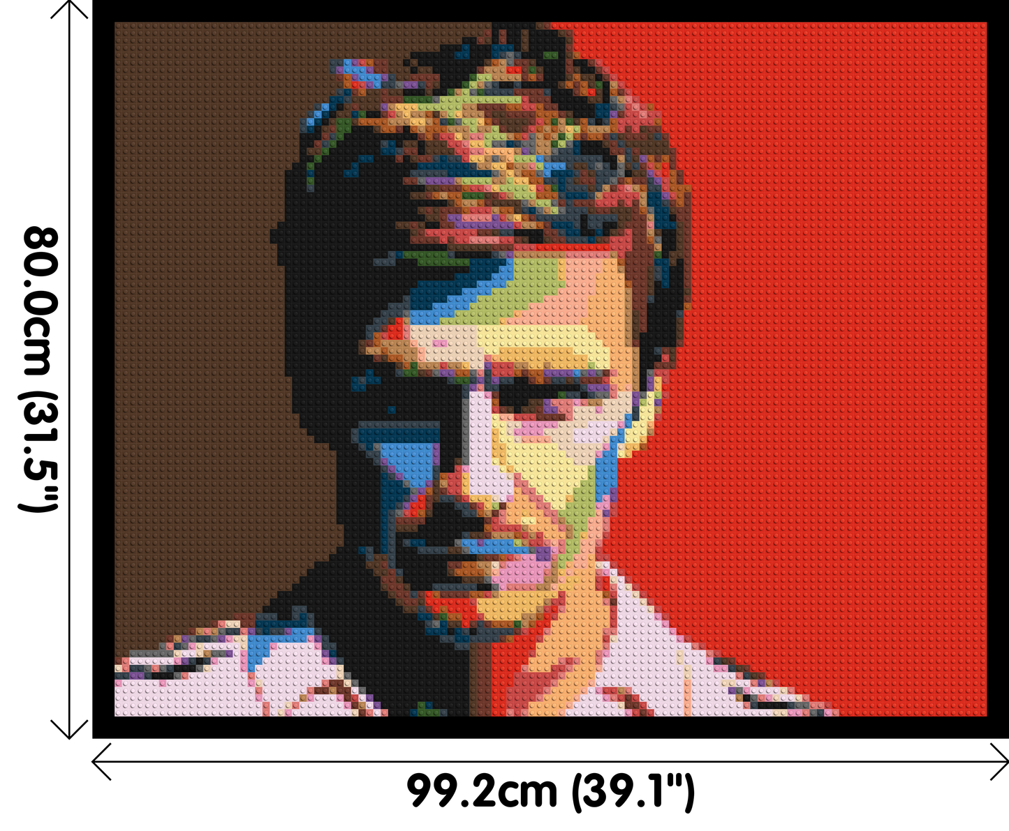 David Beckham - Brick Art Mosaic Kit 5x4 large