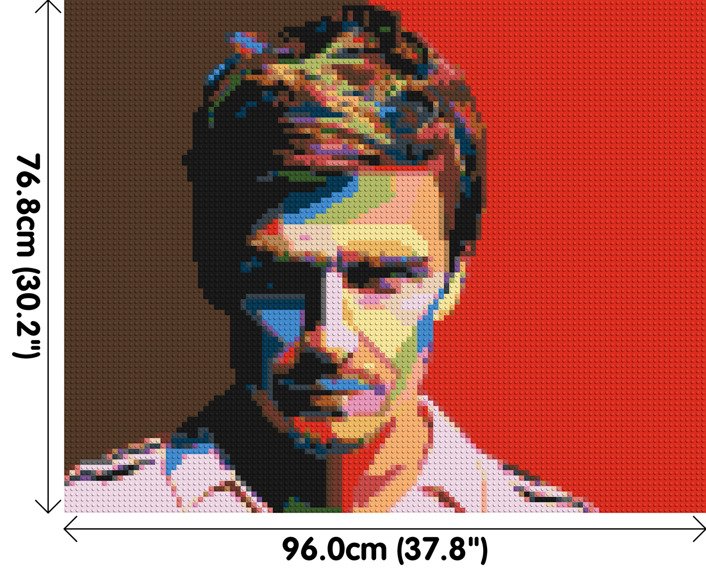 David Beckham - Brick Art Mosaic Kit 5x4 large