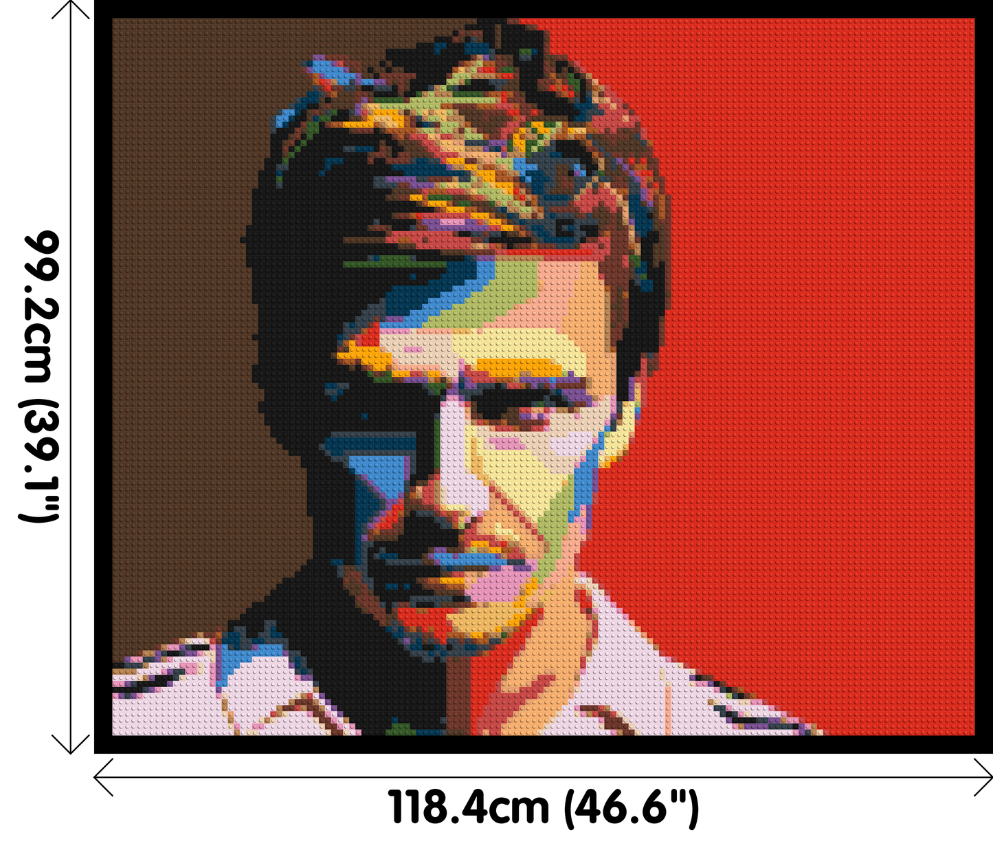 David Beckham - Brick Art Mosaic Kit 6x5 large