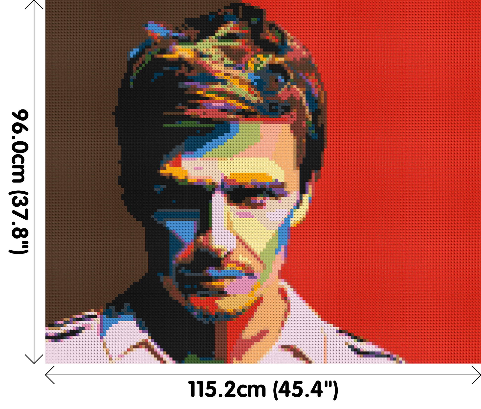 David Beckham - Brick Art Mosaic Kit 6x5 dimensions