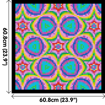 Abstract Pattern #2 - Brick Art Mosaic Kit 3x3 large