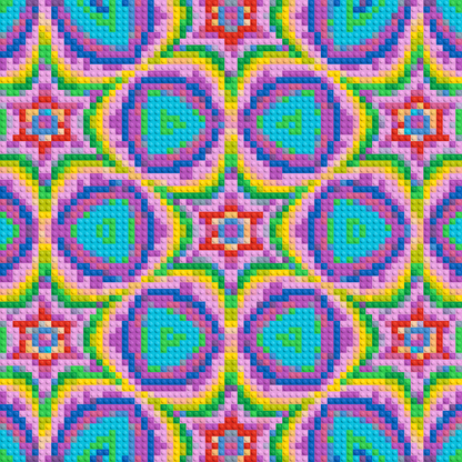 Abstract Pattern #2 - Brick Art Mosaic Kit 3x3 large