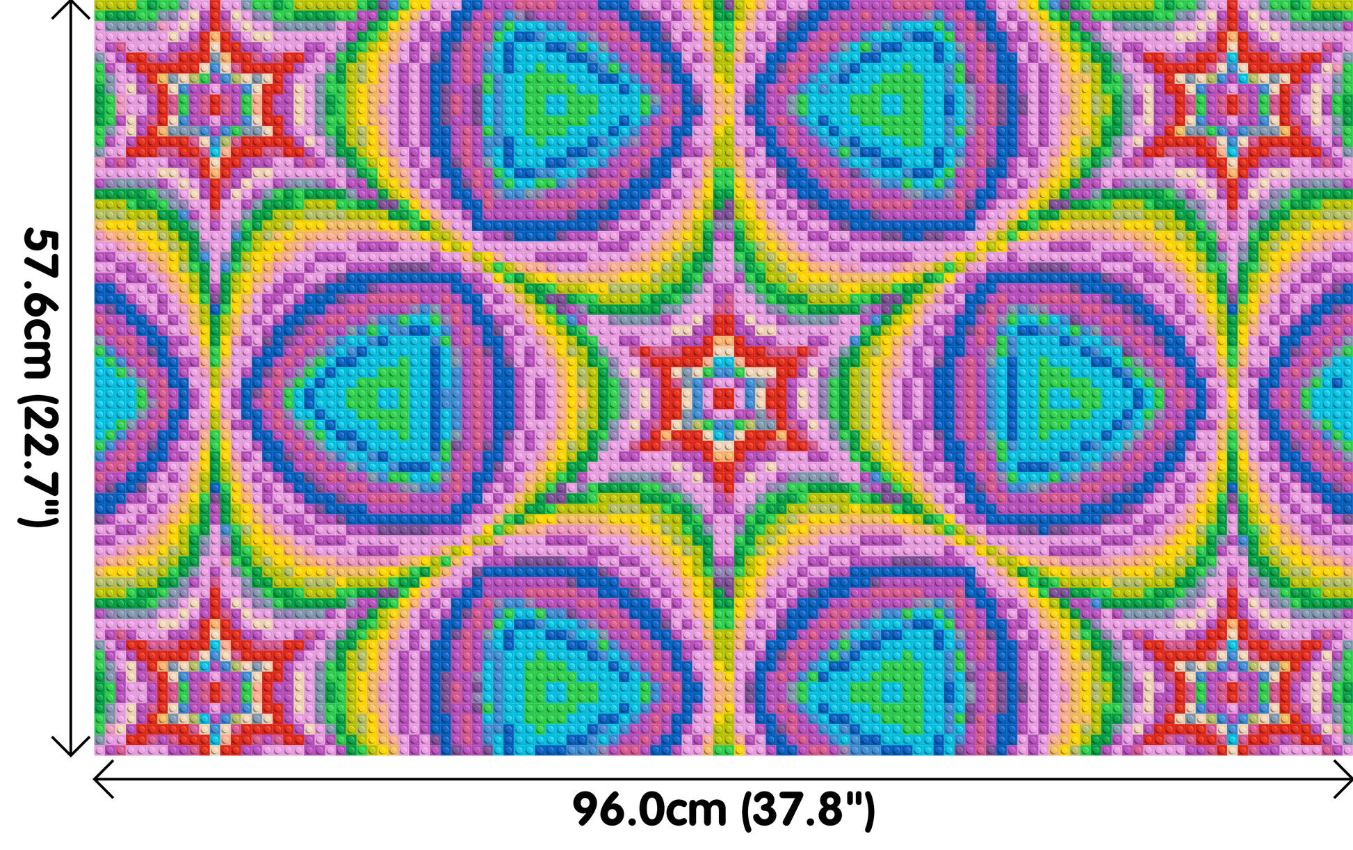 Abstract Pattern #2 - Brick Art Mosaic Kit 5x3 dimensions