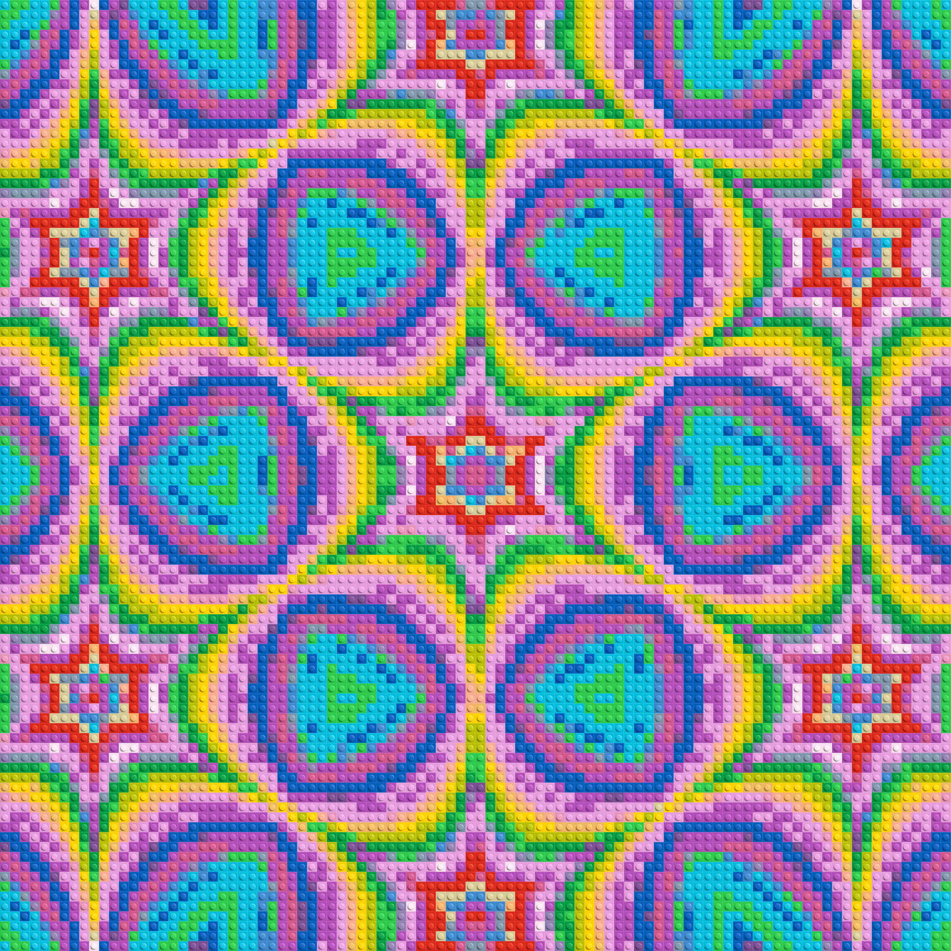 Abstract Pattern #2 - Brick Art Mosaic Kit 4x4 large