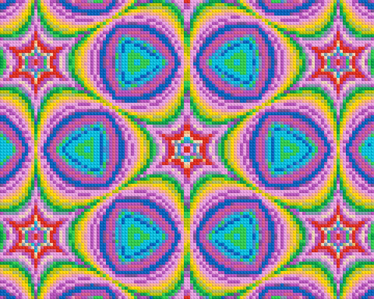 Abstract Pattern #2 - Brick Art Mosaic Kit 5x4 large