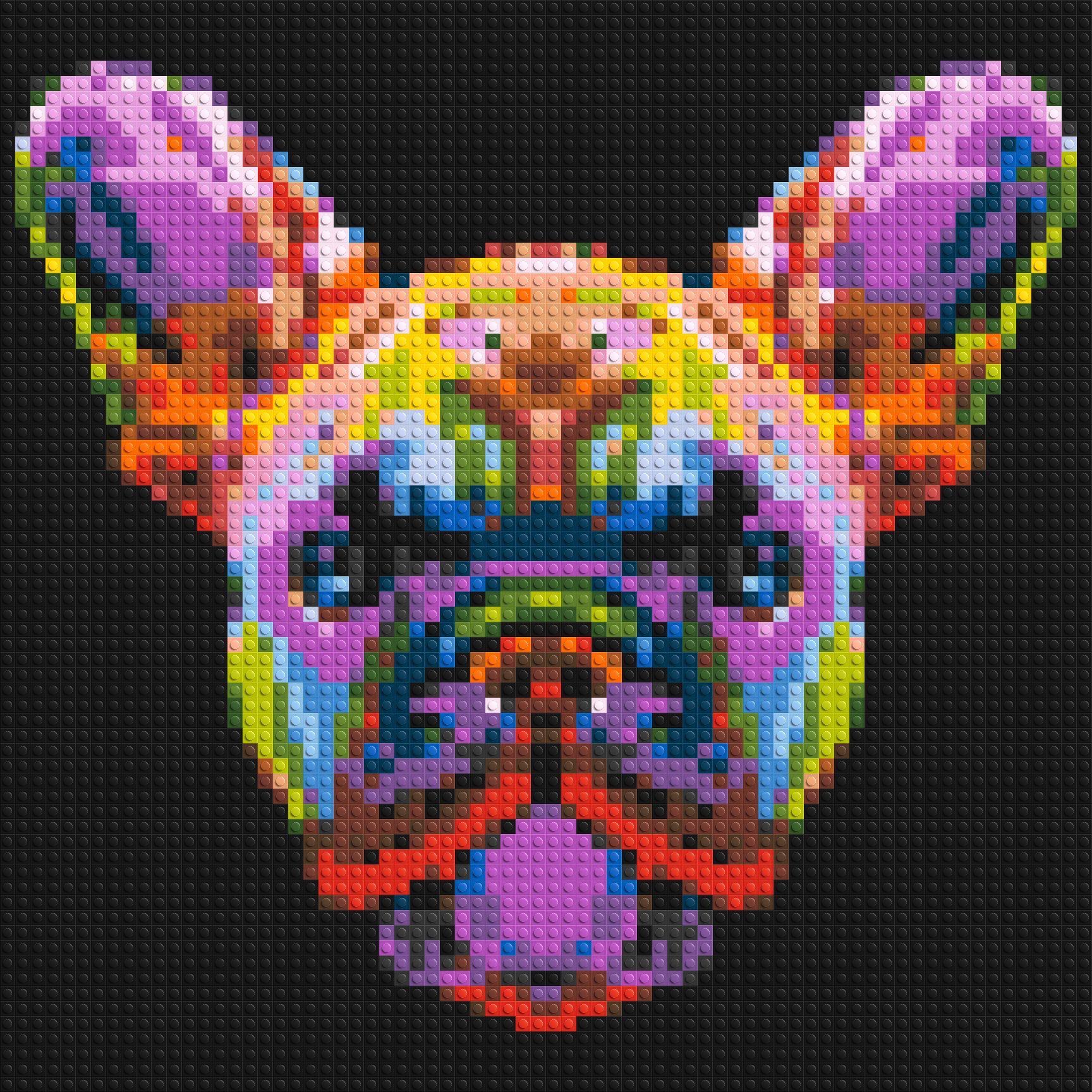 French Bulldog Colourful Pop Art - Brick Art Mosaic Kit 3x3 large