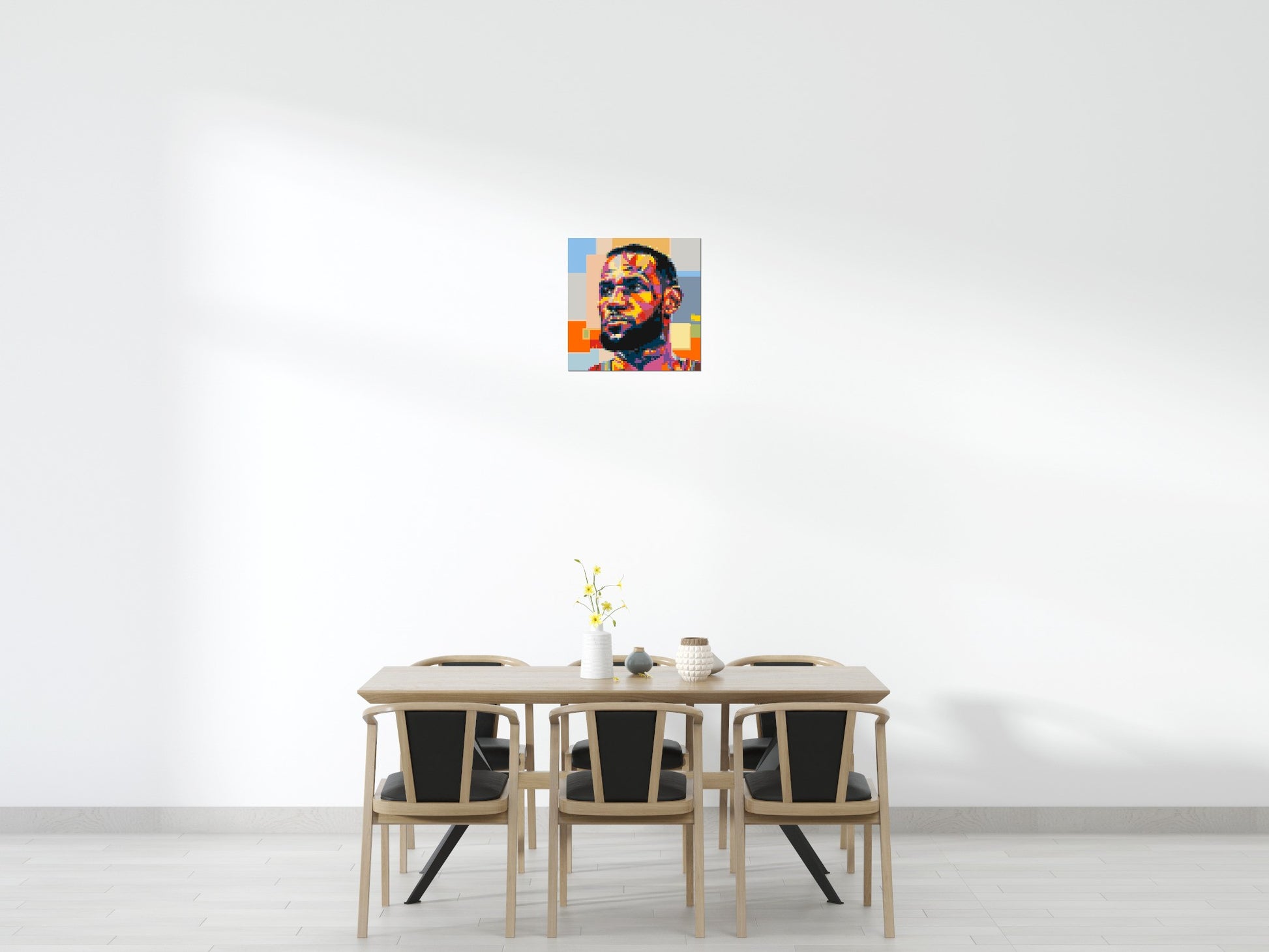 LeBron James - Brick Art Mosaic Kit 3x3 scene