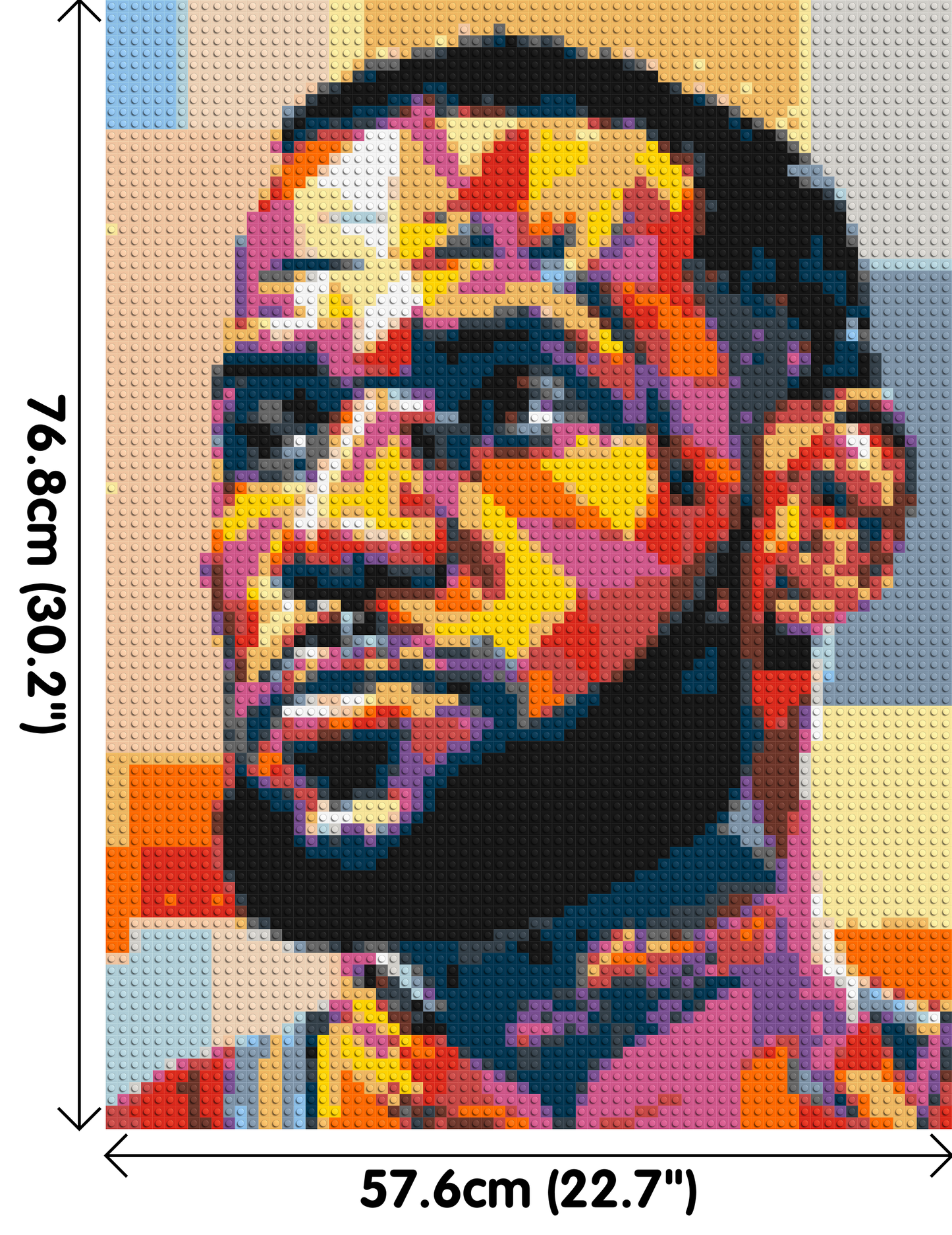 LeBron James - Brick Art Mosaic Kit 3x4 large