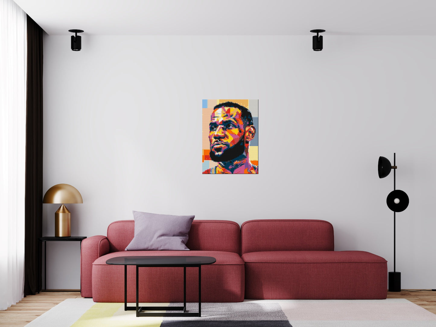 LeBron James - Brick Art Mosaic Kit 3x4 large