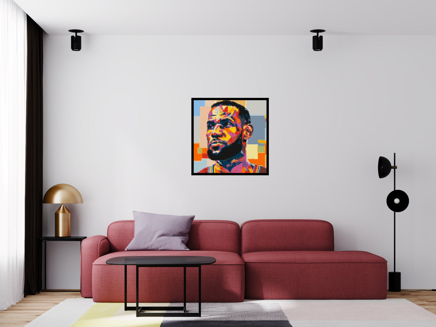 LeBron James - Brick Art Mosaic Kit 4x4 large