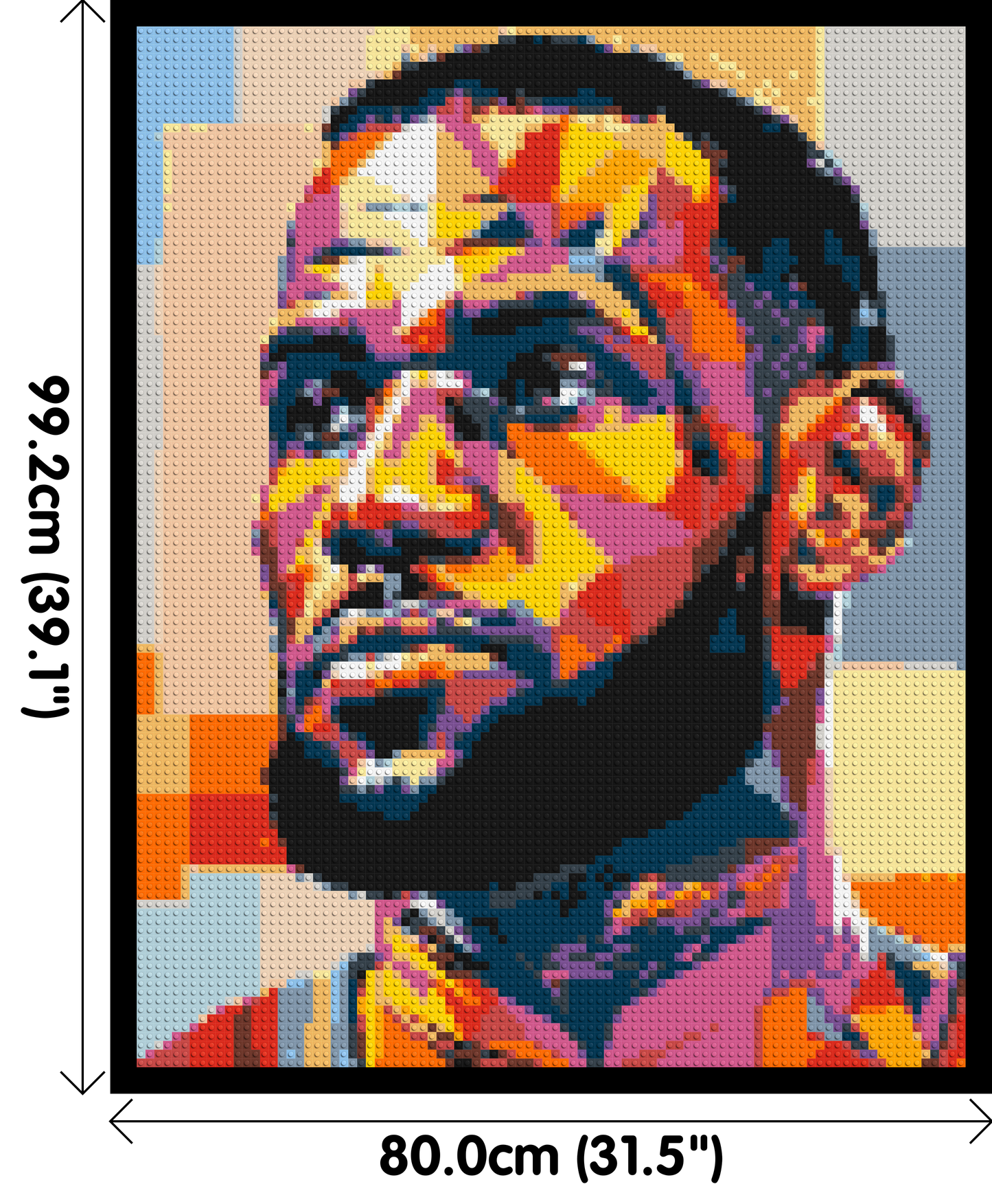 LeBron James - Brick Art Mosaic Kit 4x5 large