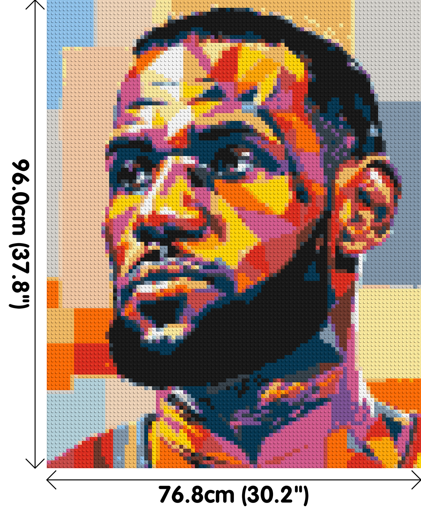 LeBron James - Brick Art Mosaic Kit 4x5 large