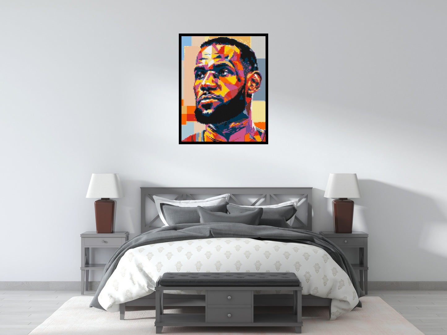 LeBron James - Brick Art Mosaic Kit 4x5 large