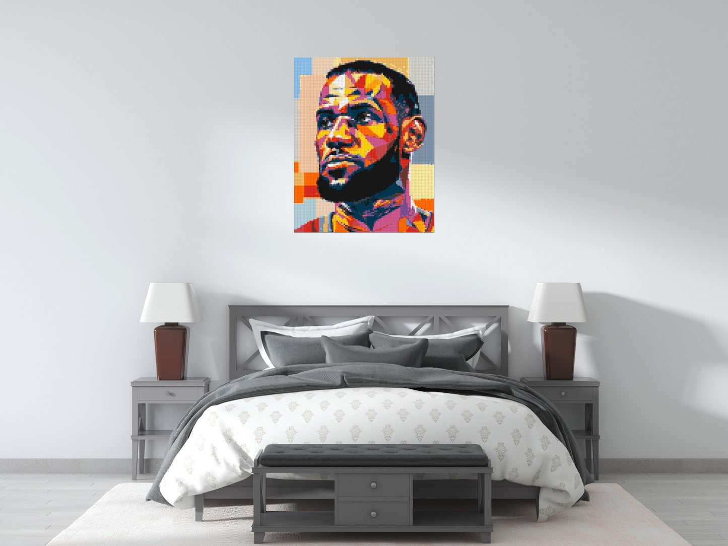 LeBron James - Brick Art Mosaic Kit 4x5 large