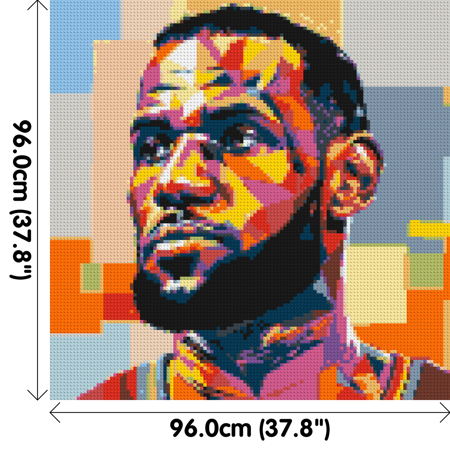 LeBron James - Brick Art Mosaic Kit 5x5 large