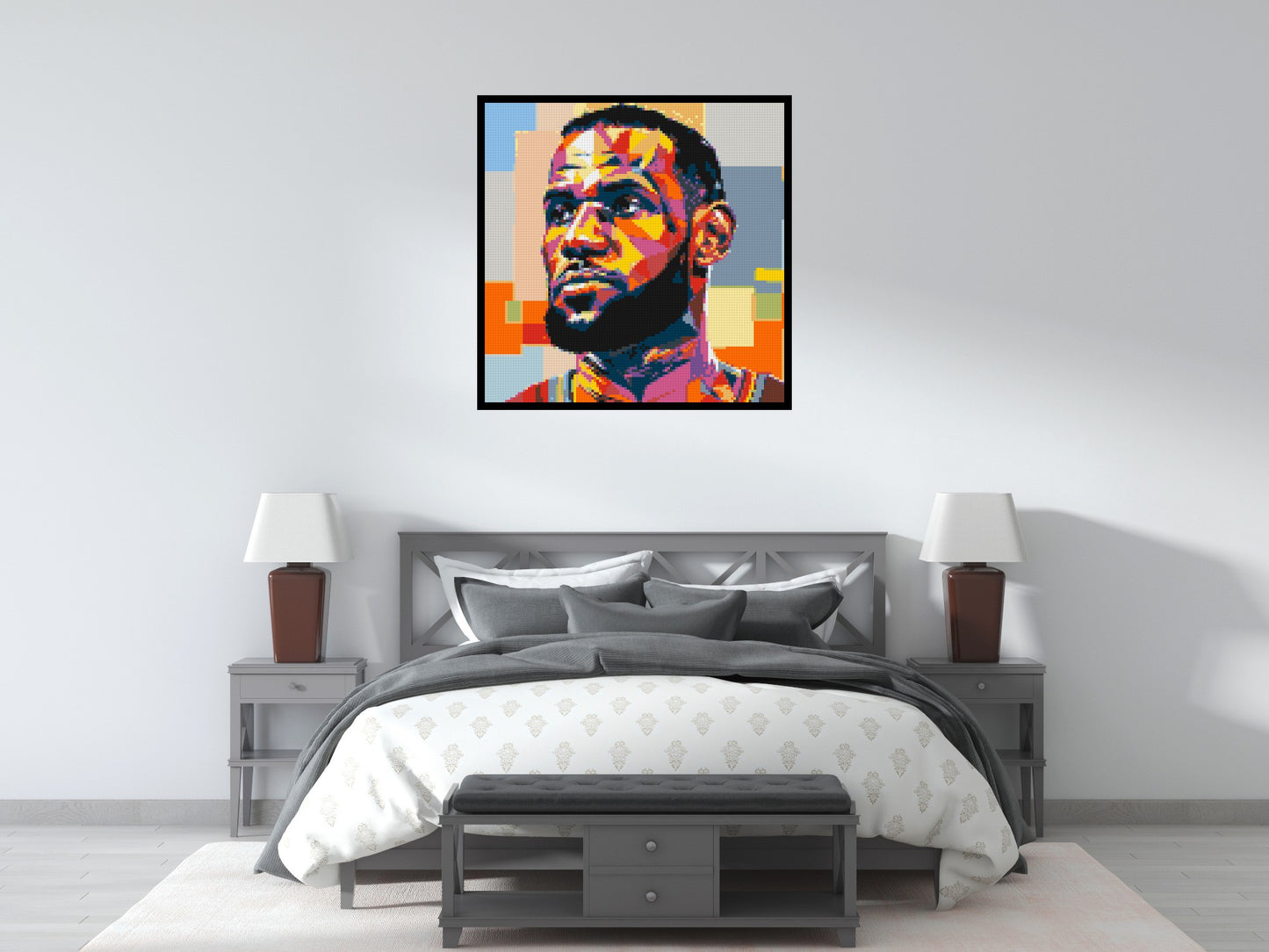 LeBron James - Brick Art Mosaic Kit 5x5 large