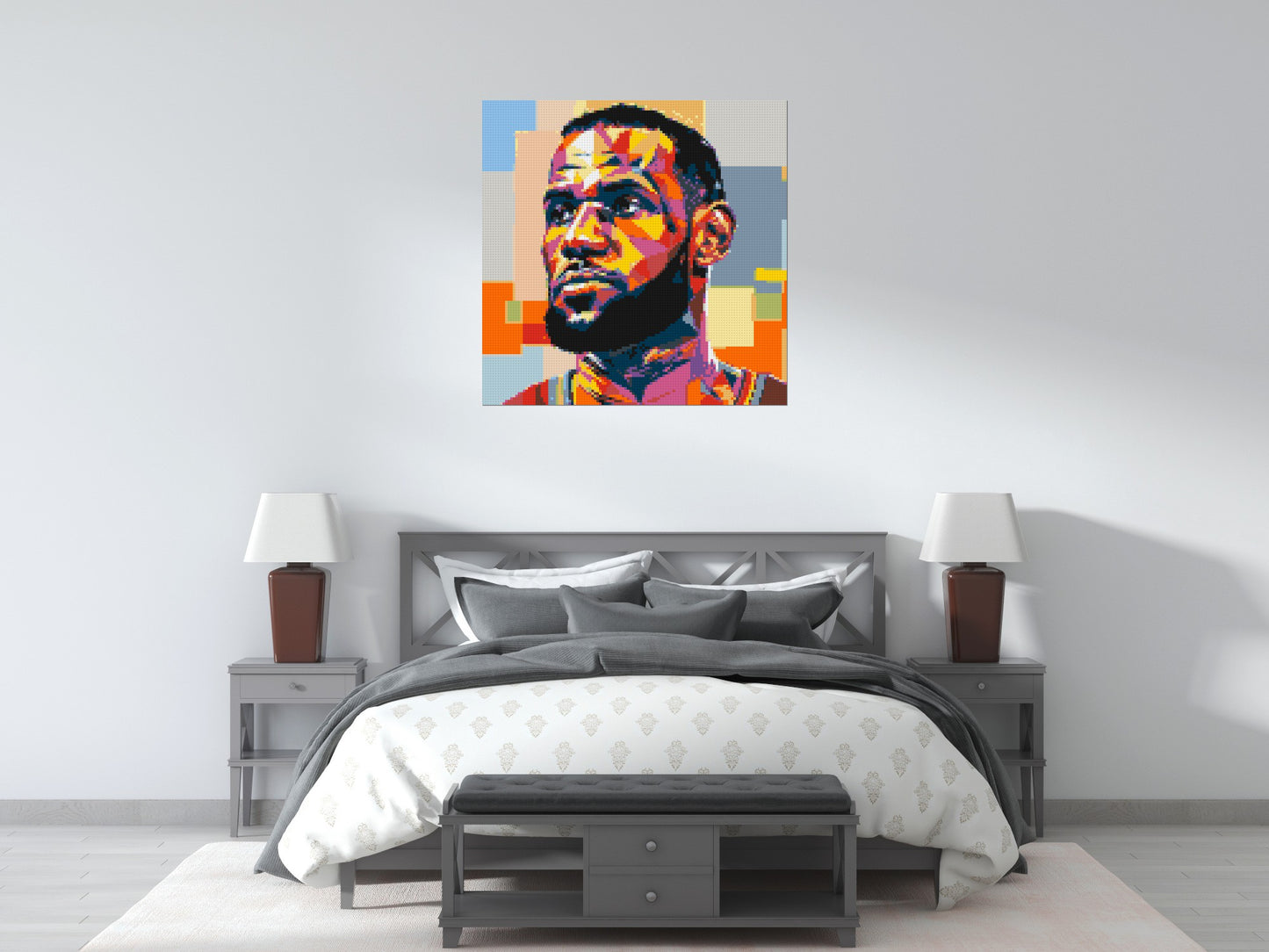 LeBron James - Brick Art Mosaic Kit 5x5 large