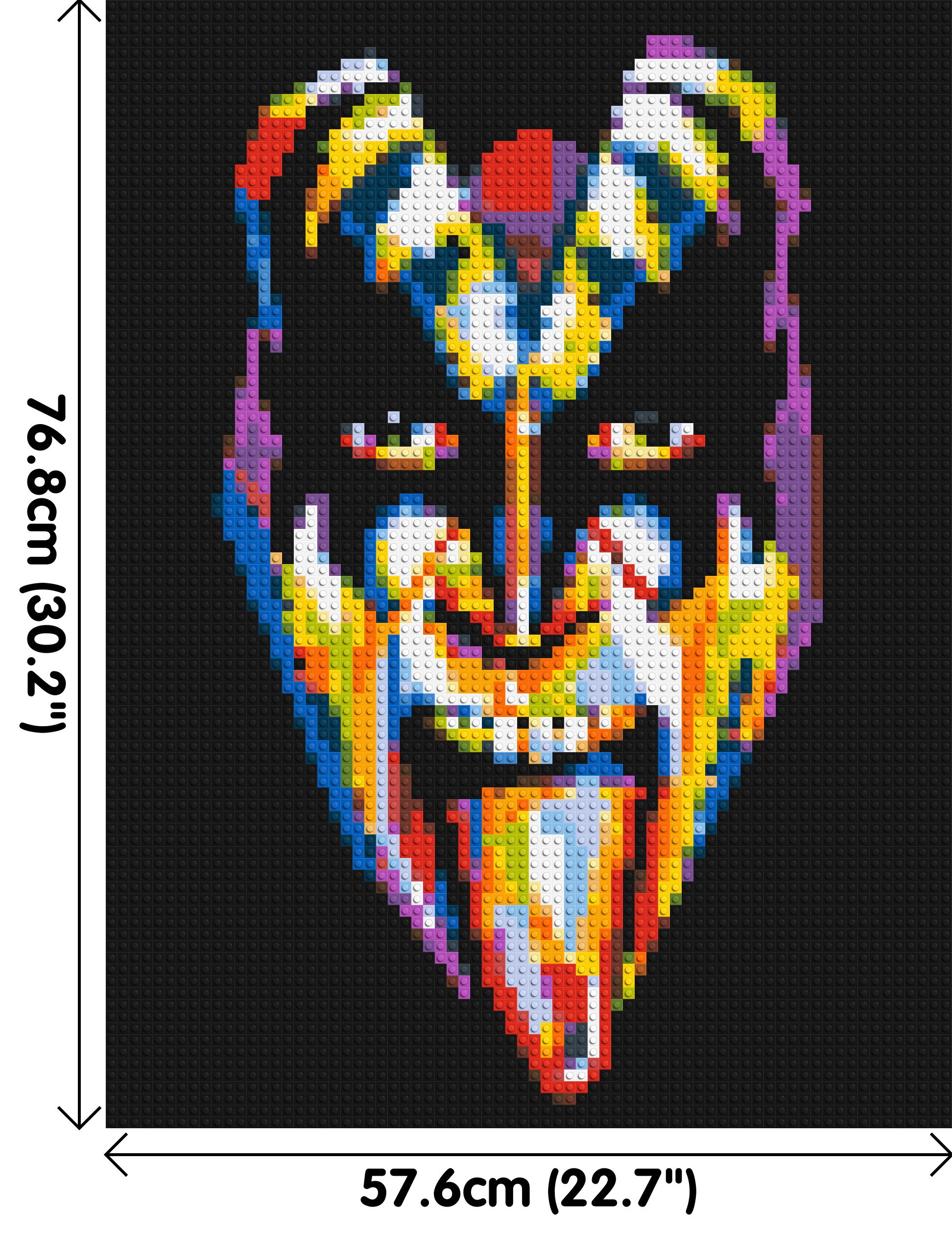 Gene Simmons - Brick Art Mosaic Kit 3x4 dimensions