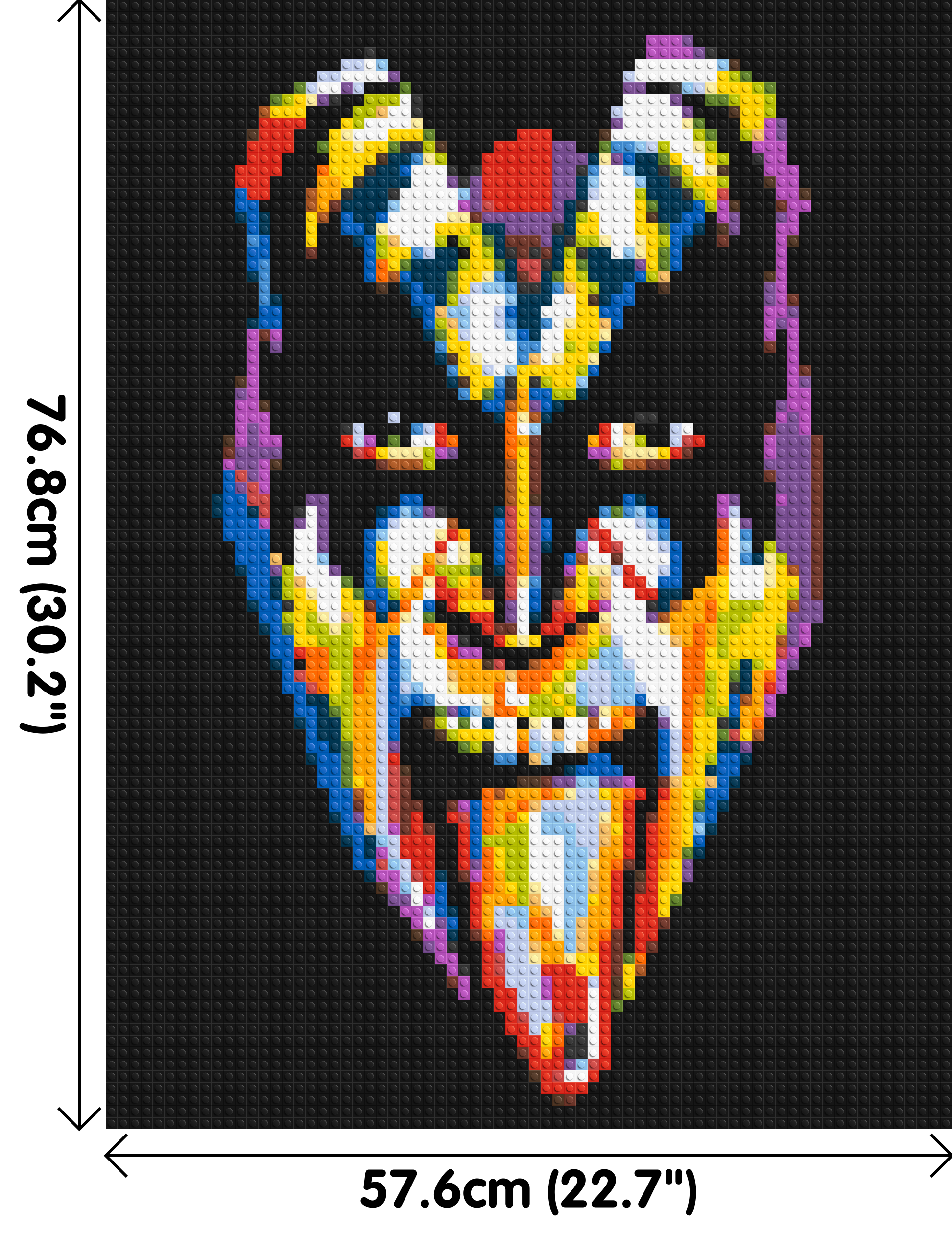 Gene Simmons - Brick Art Mosaic Kit 3x4 dimensions