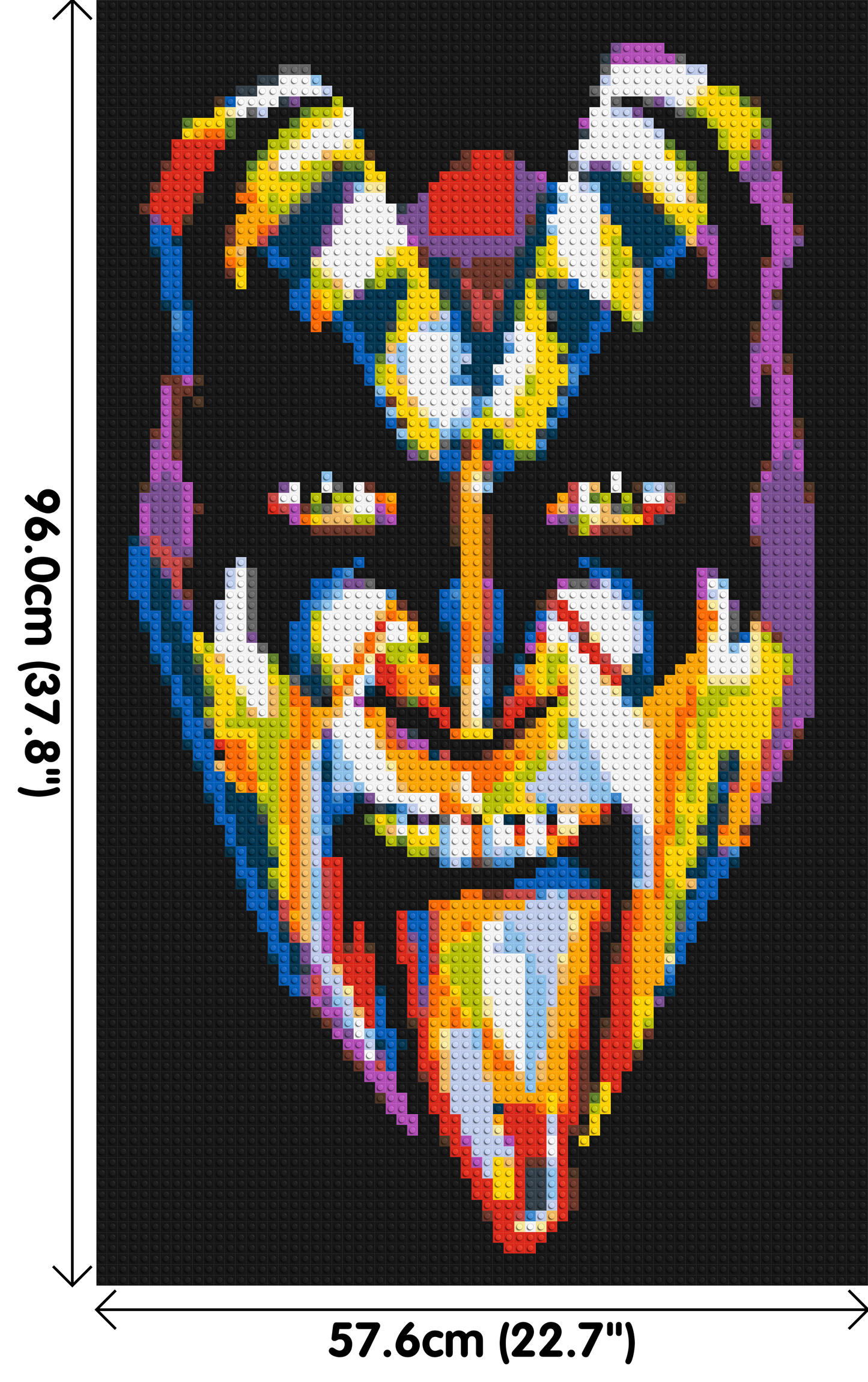 Gene Simmons - Brick Art Mosaic Kit 3x5 large